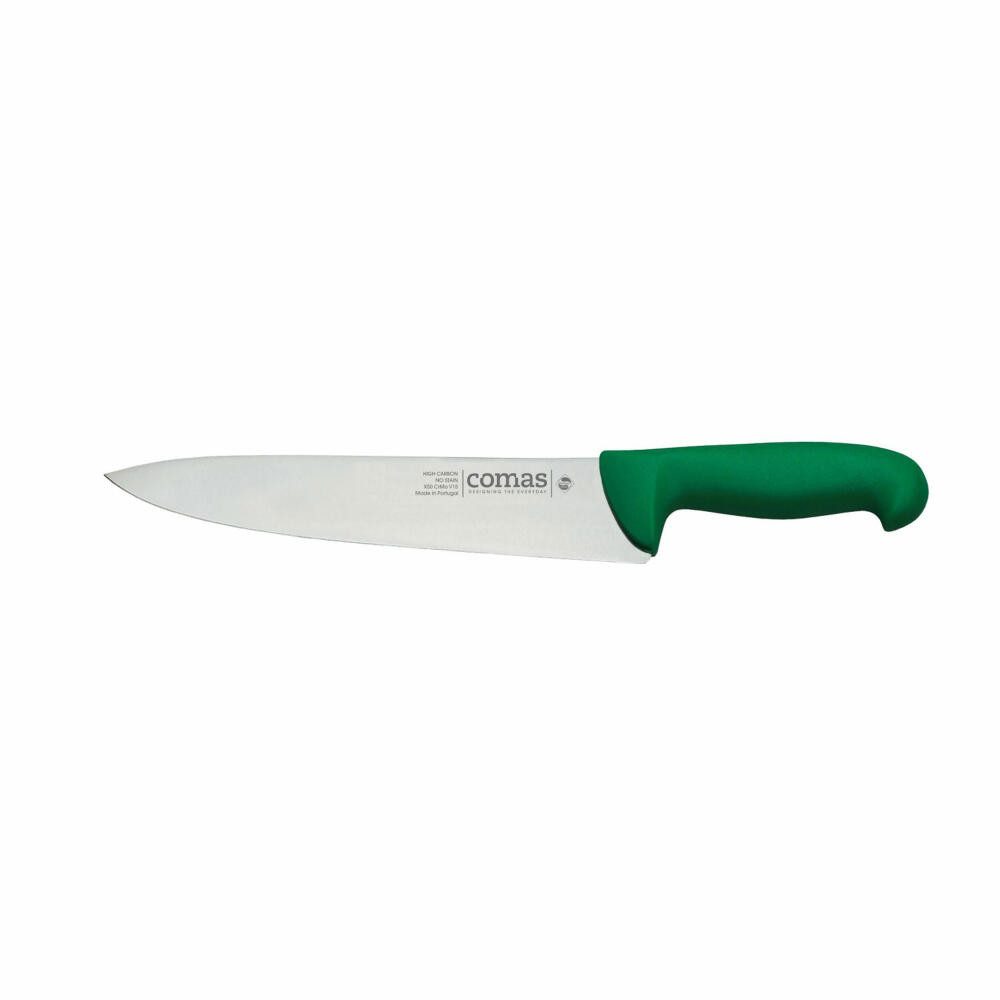 comas Kochmesser Carbon, Grün, 20 cm Klinge
