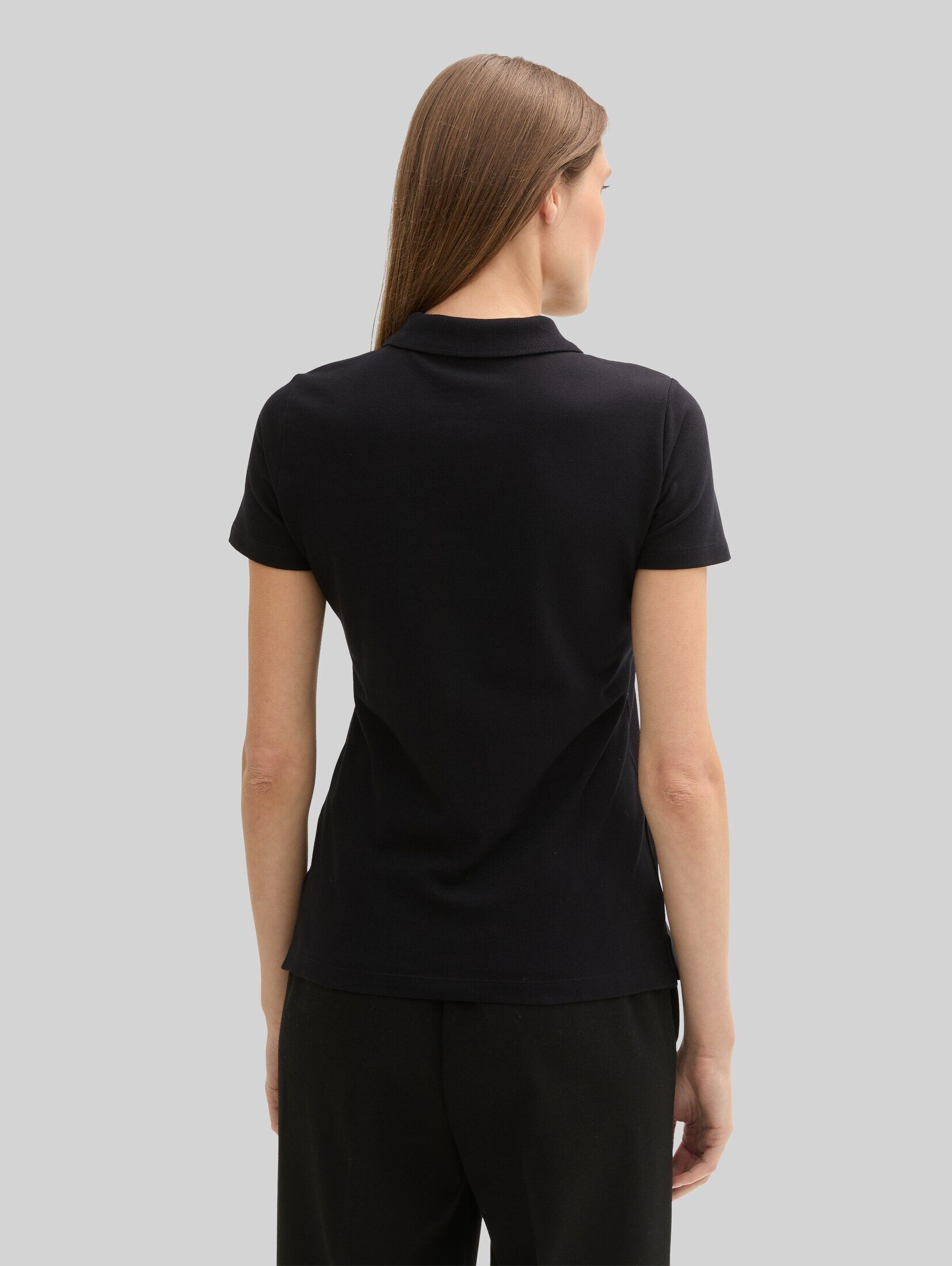 TOM TAILOR Poloshirt Poloshirts (im Einserpack) Poloshirt aus Stretch Piqué