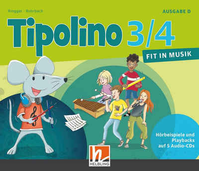 Helbling Verlag Hörspiel-CD Tipolino 3/4 - Fit in Musik. Audio-CDs. Ausgabe D, 5 Audio-CD