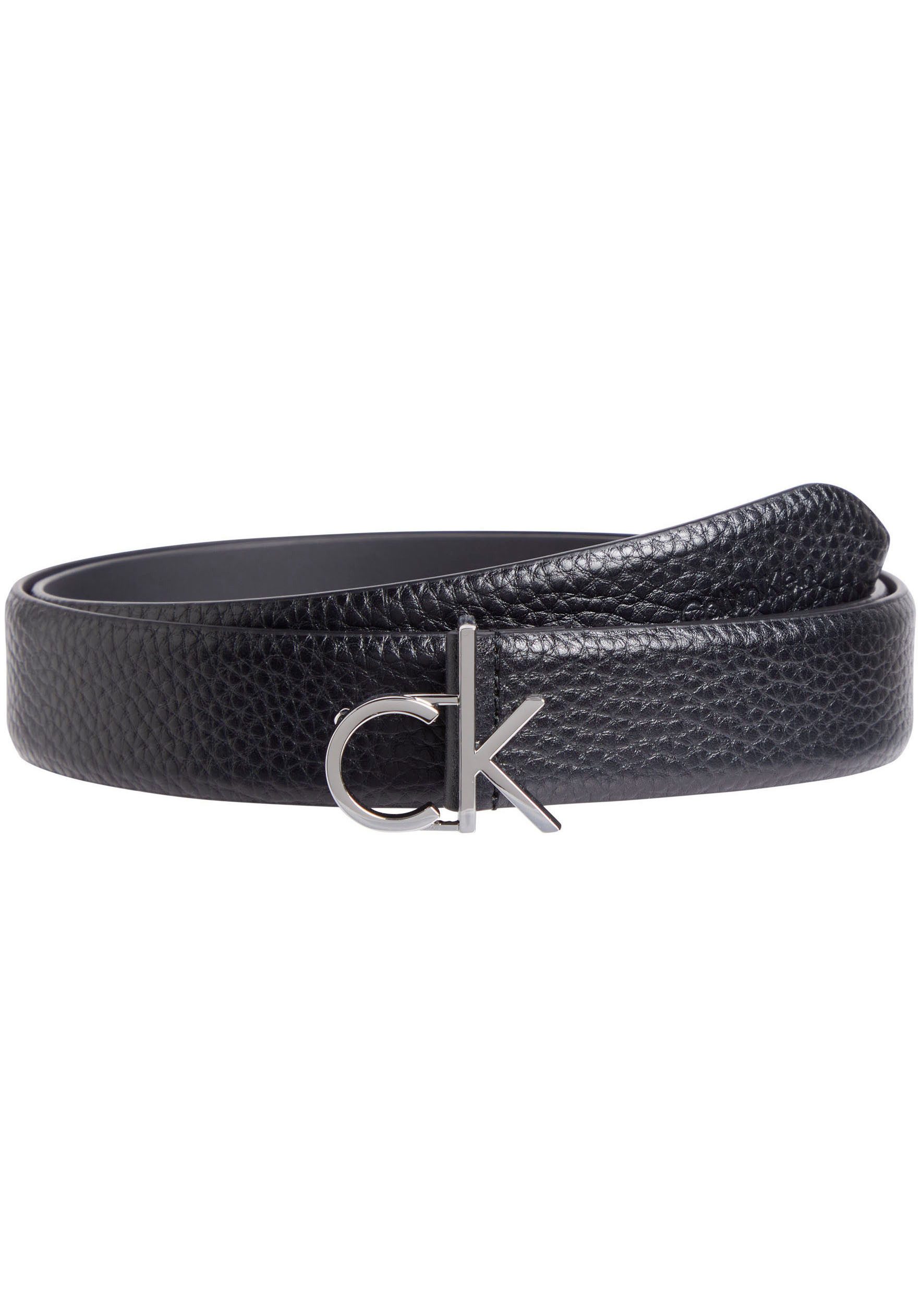 Calvin Klein Ledergürtel CK LOGO BUCKLE BELT 3.0_PBL mit Logoprägung als Sc günstig online kaufen