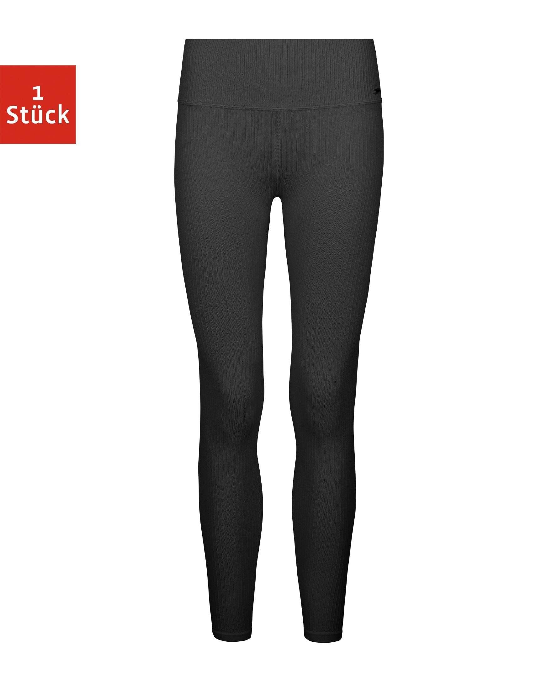 SNOCKS Highwaist Leggings Gerippte Leggings (1-tlg) seamless und blickdicht, perfekt für den Sport