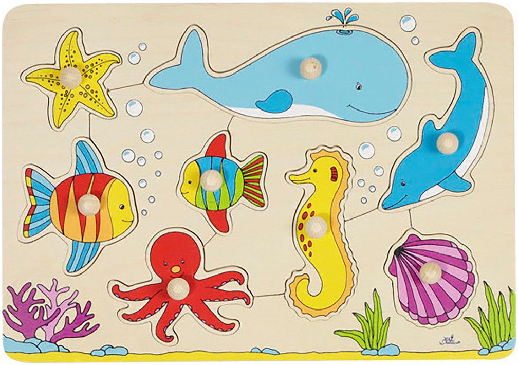 goki Steckpuzzle Unterwasserwelt, 8 Puzzleteile günstig online kaufen