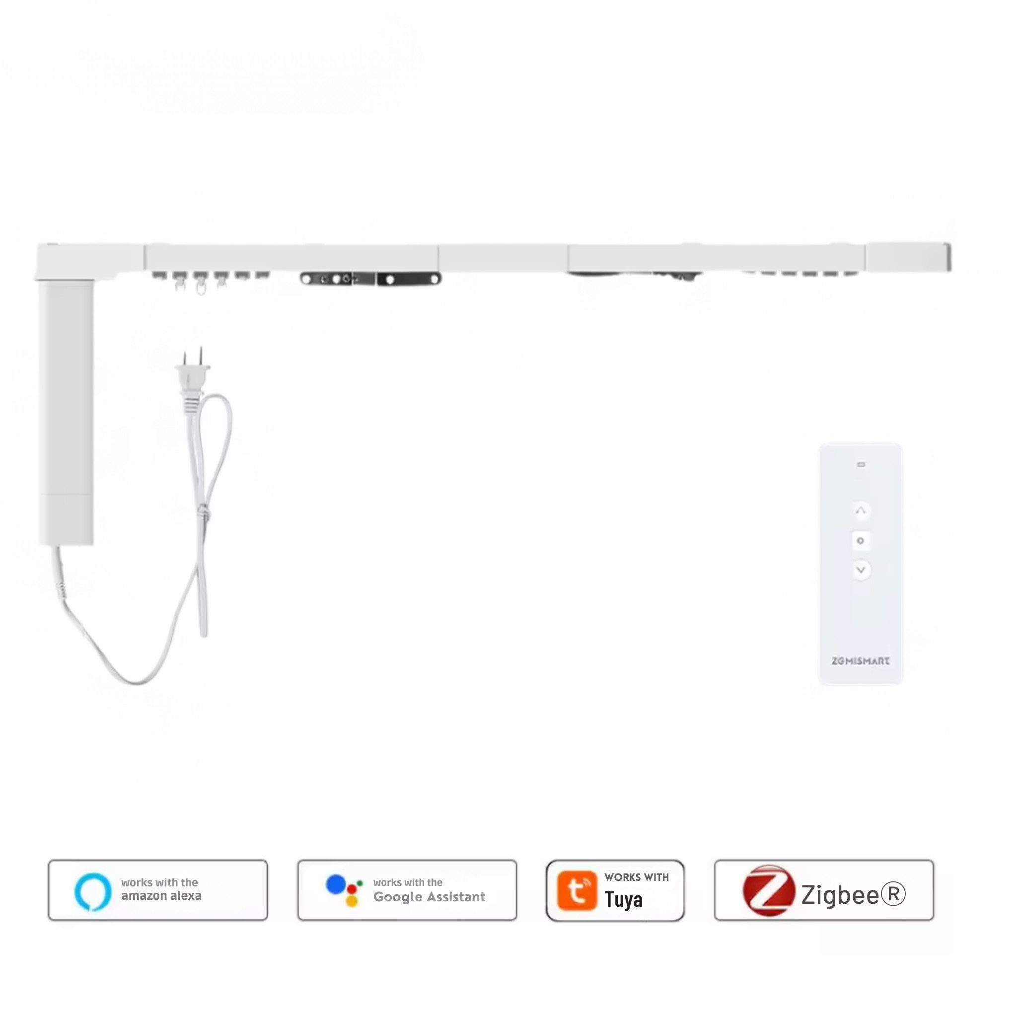 HS.SUPPLY Vorhang Smart Vorhangsystem mit Zigbee, App und Sprachsteuerung
