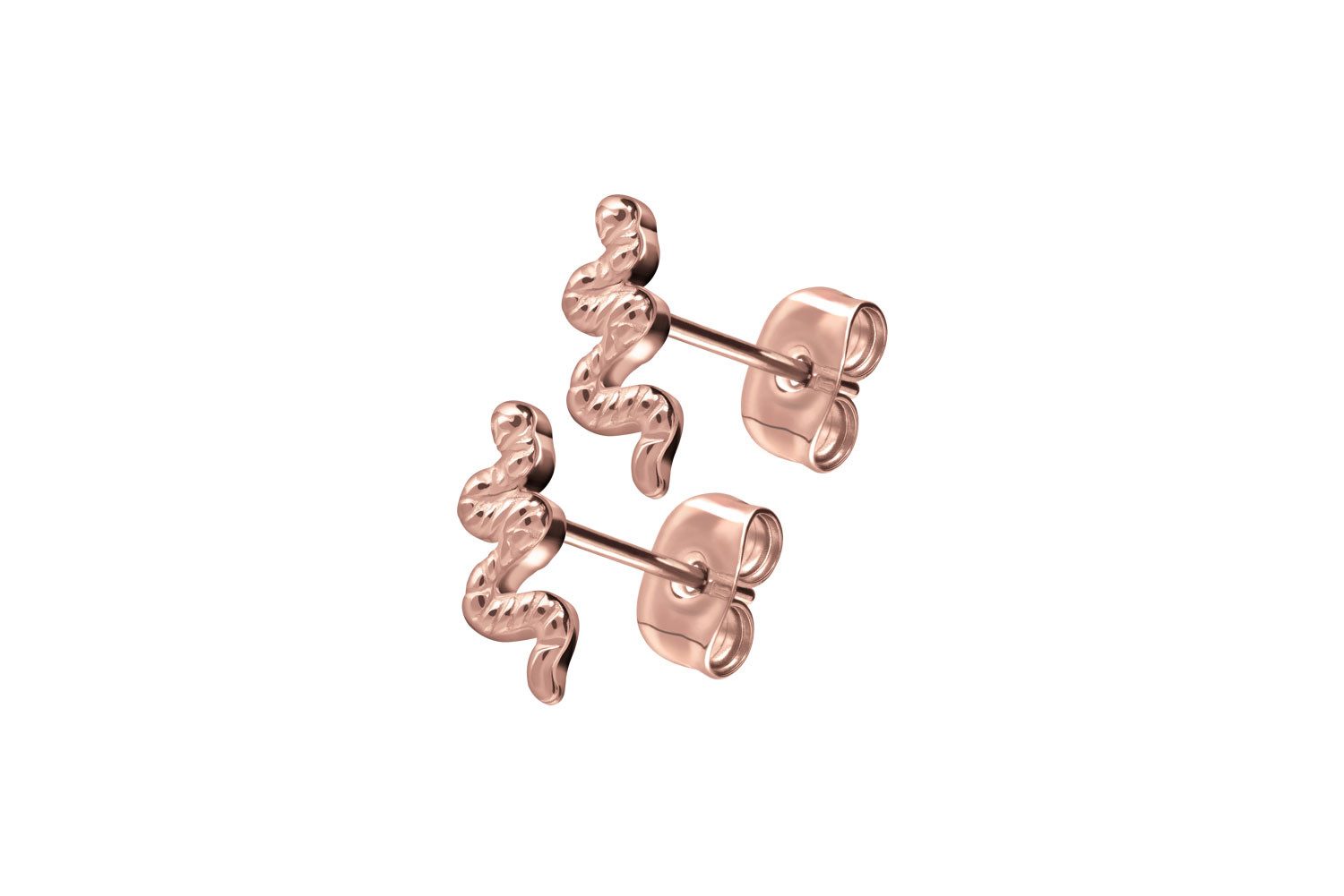 FILANGO Paar Ohrstecker Titan Ohrstecker SCHLANGE (Ohrstecker, 1-tlg) günstig online kaufen