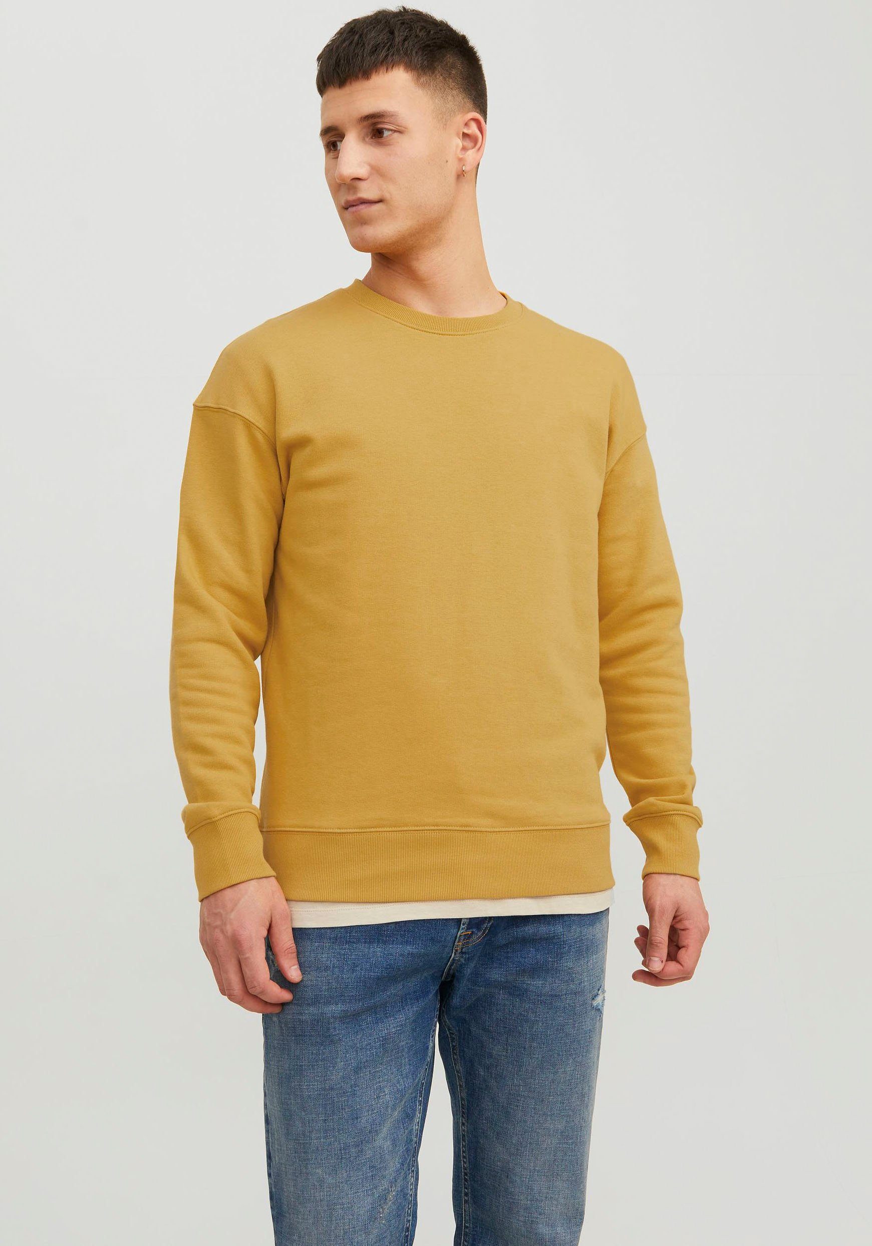 Jack & Jones Sweatshirt JJESTAR BASIC SWEAT CREW NECK NOOS Honey Gold