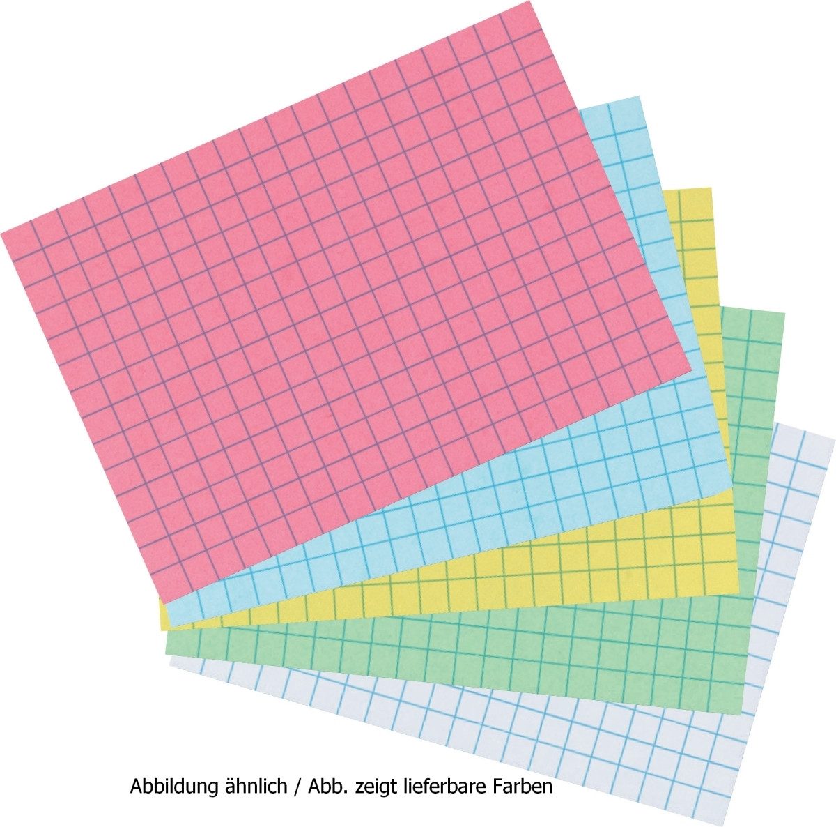 Herlitz Karteikarten Karteikarten A6 kariert blau VE=100 Stück