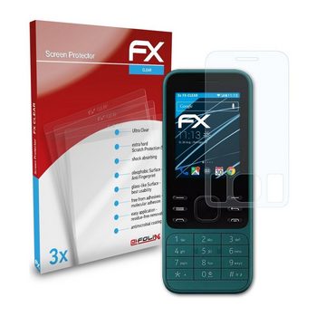 atFoliX Schutzfolie Displayschutz für Nokia 6300 4G, (3 Folien), Ultraklar und hartbeschichtet