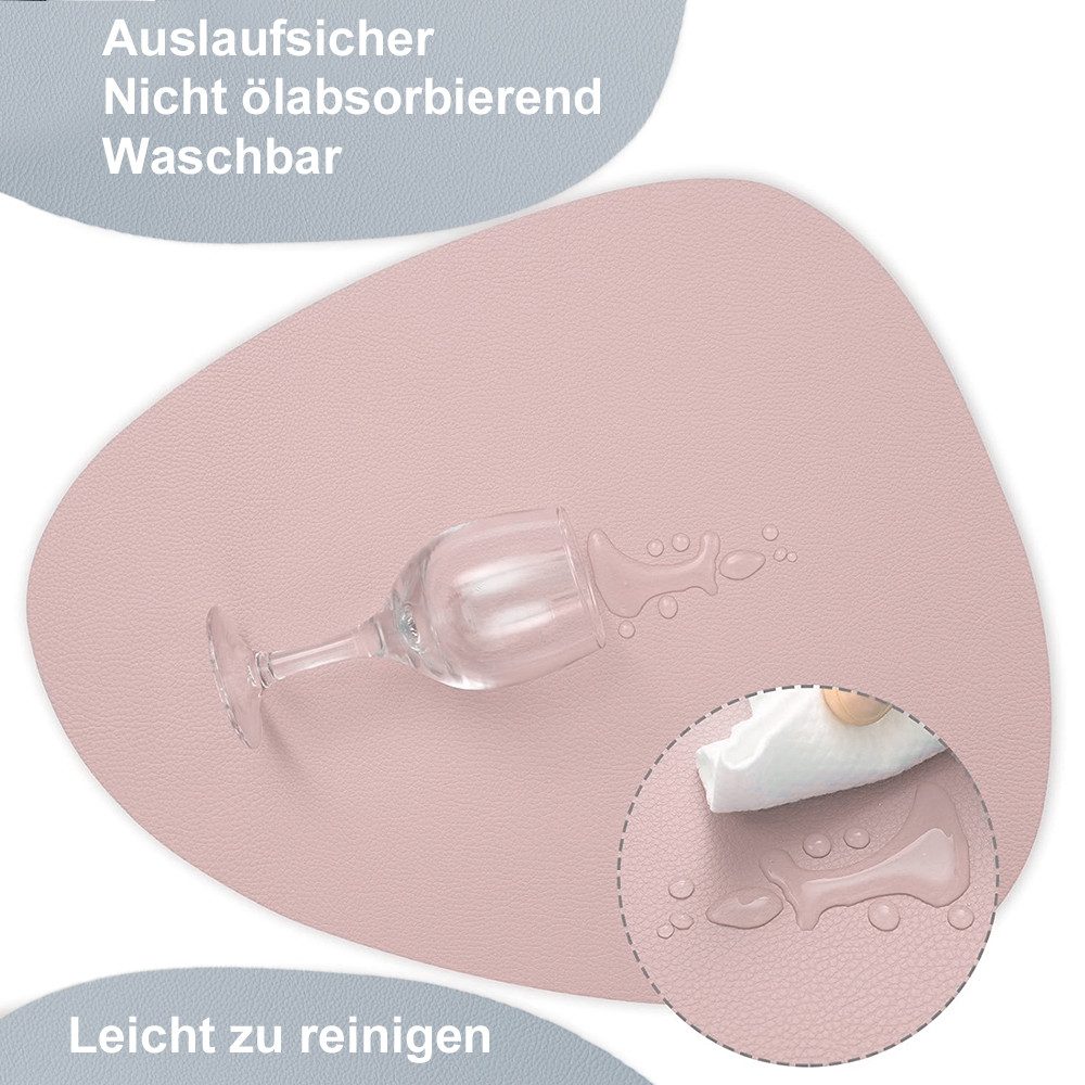 Coonoor Platzset Tischset, Kunstleder, abwischbar, (4-St) günstig online kaufen