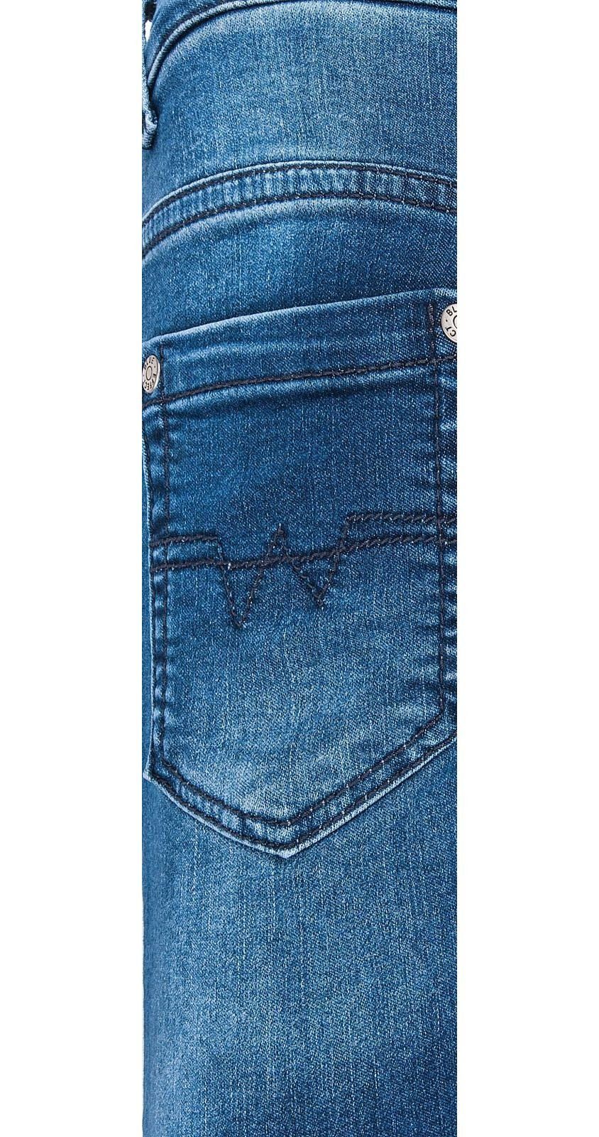 Jeans Hose ultrastretch EFFECT Comfort-fit-Jeans Plus-Größe weit BLUE