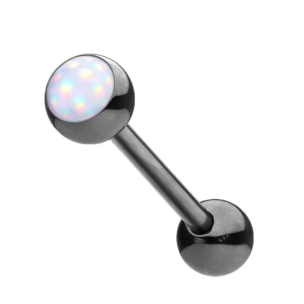 Taffstyle Piercing-Set Zungenpiercing Chirurgenstahl Hantel Barbell mit Epoxy Stein