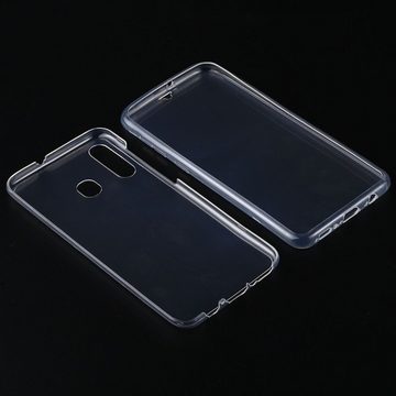 König Design Handyhülle Samsung Galaxy A30, Samsung Galaxy A30 Handyhülle Full-Cover 360 Grad Full Cover Transparent