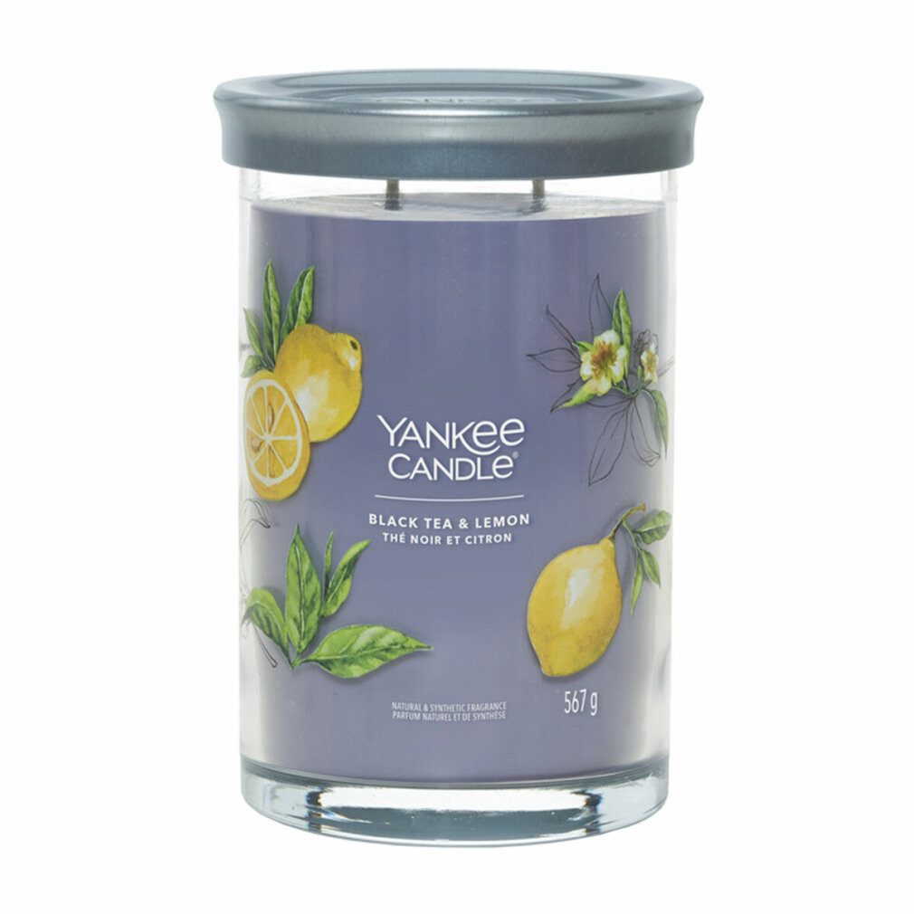 Yankee Candle Duftkerze Aromatic candle Signature tumbler large Black Tea & Lemon 567 g