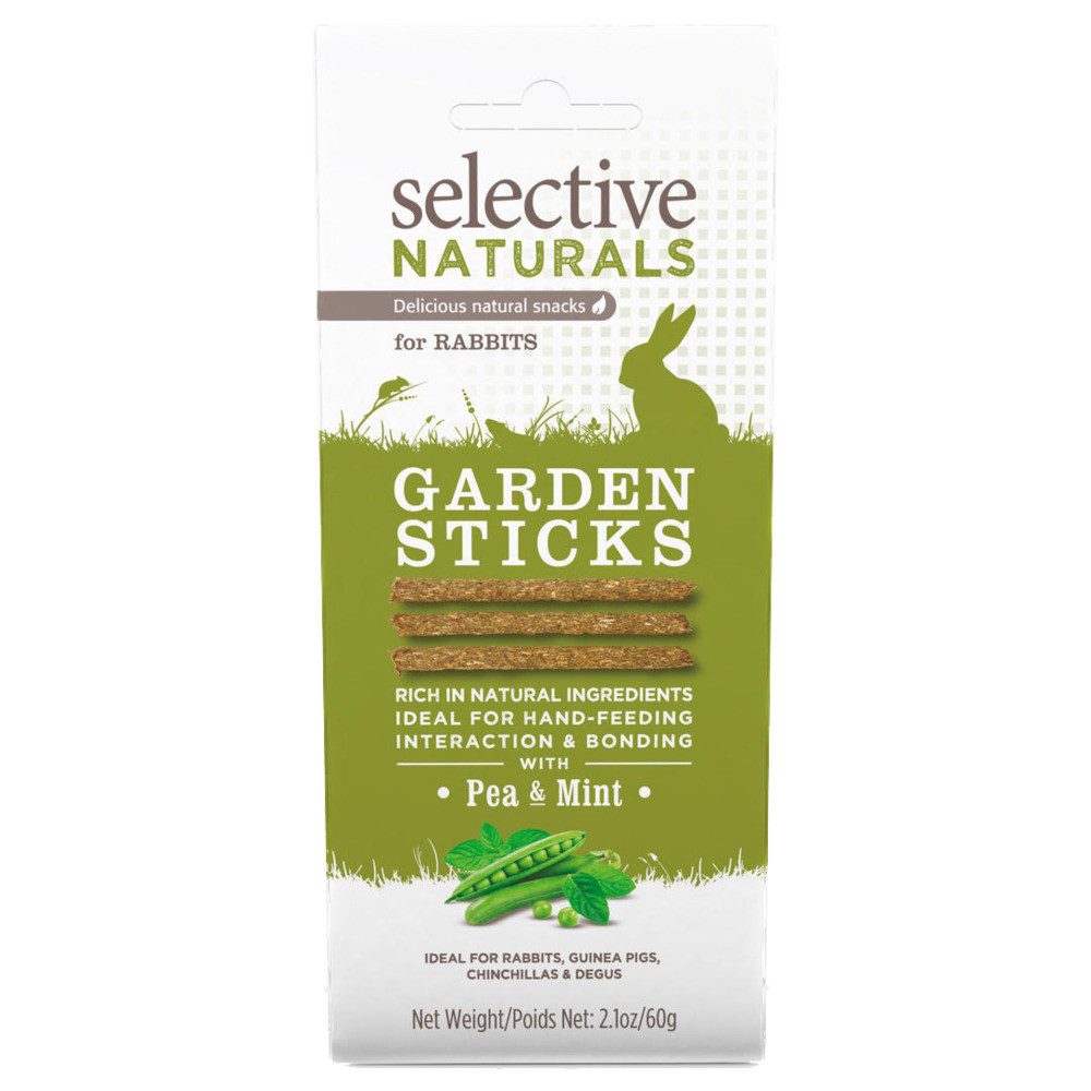 Supreme Science Selective Naturals Garden Sticks Pea & Mint 60 g, Snack für: Kleintier