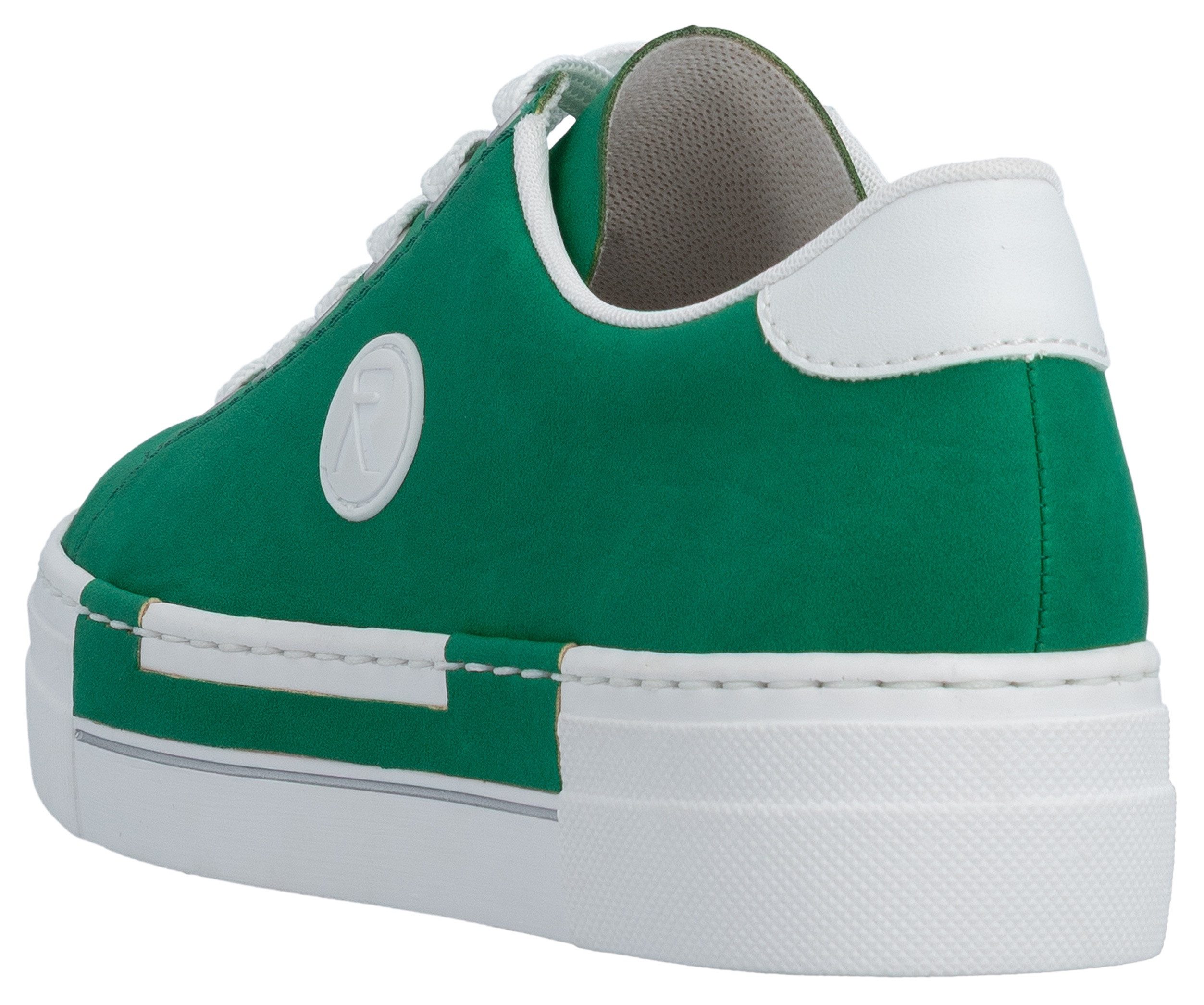 Rieker Sneaker, Freizeitschuh, Halbschuh, Schnürschuh mit Plateausohle