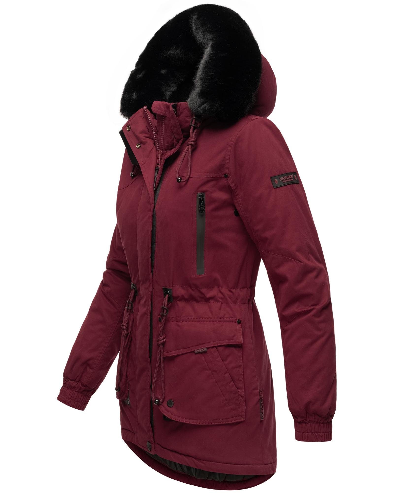 Marikoo Wintermantel Olessaa Sportlicher Baumwoll-Parka für den Winter