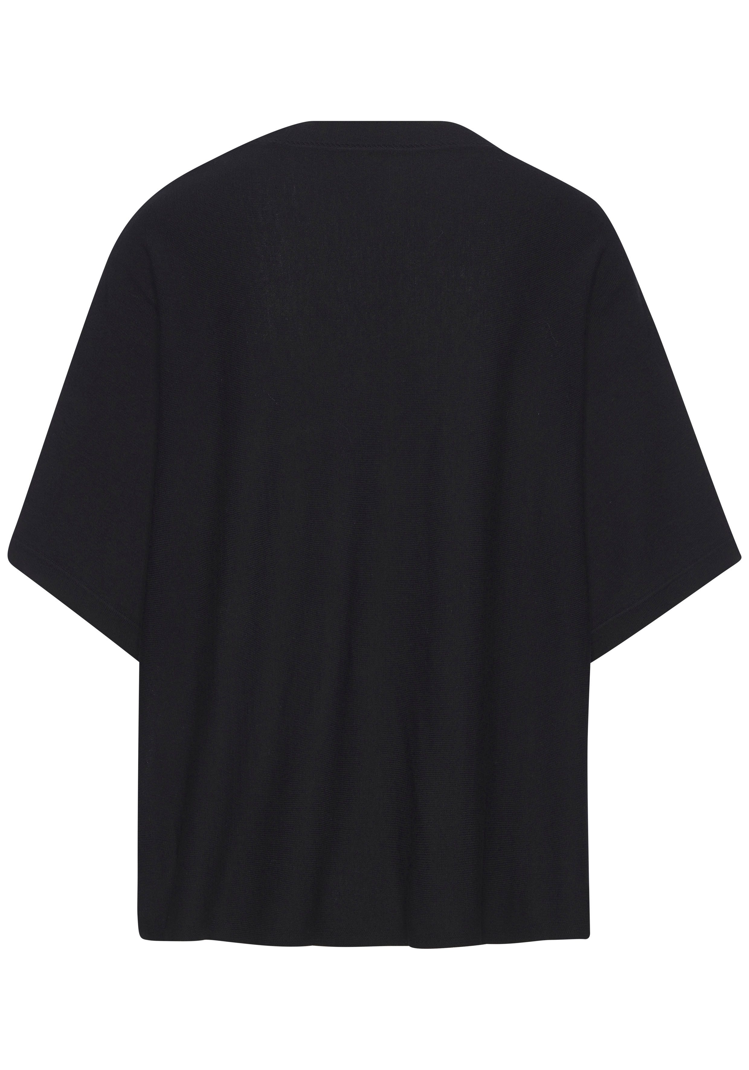 Vivance Kurzarmshirt mit Lochstrickmuster aus weichem Viskose-Strick