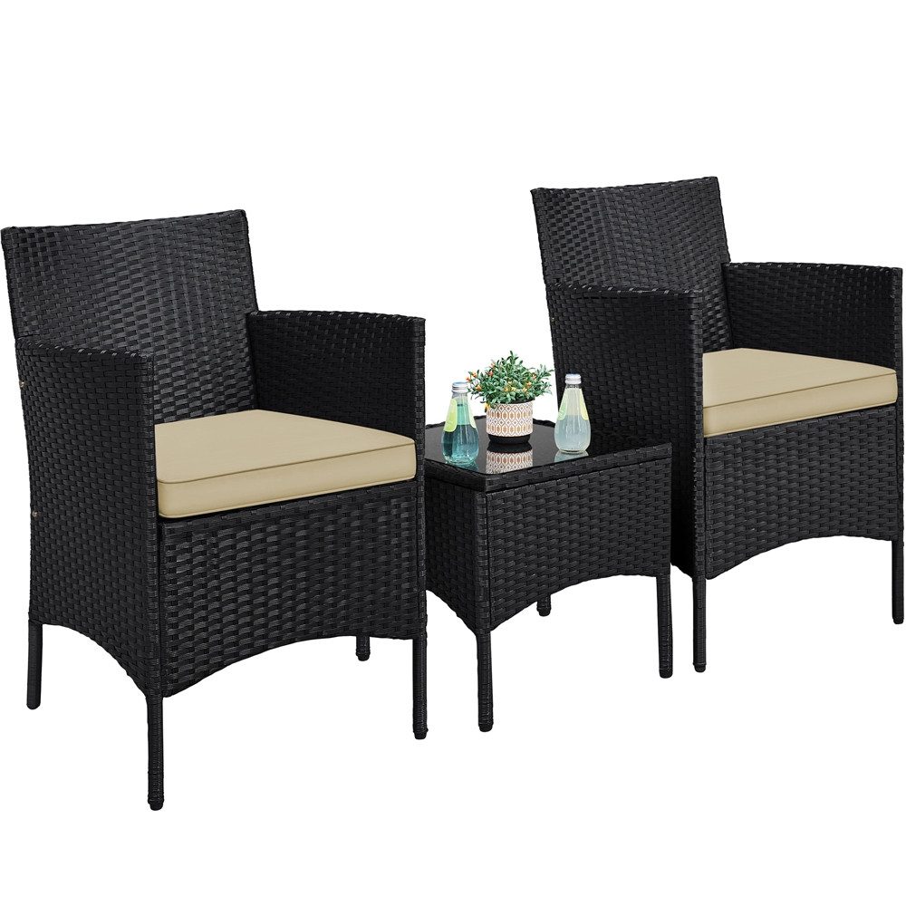 Yaheetech Balkonset, Gartenmöbel-Set 3 TLG. inkl. günstig online kaufen