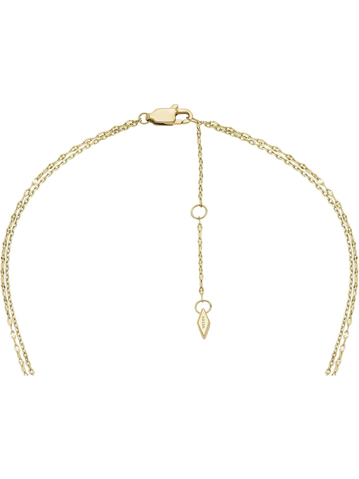 Fossil Collier Fossil Damen-Kette Edelst...