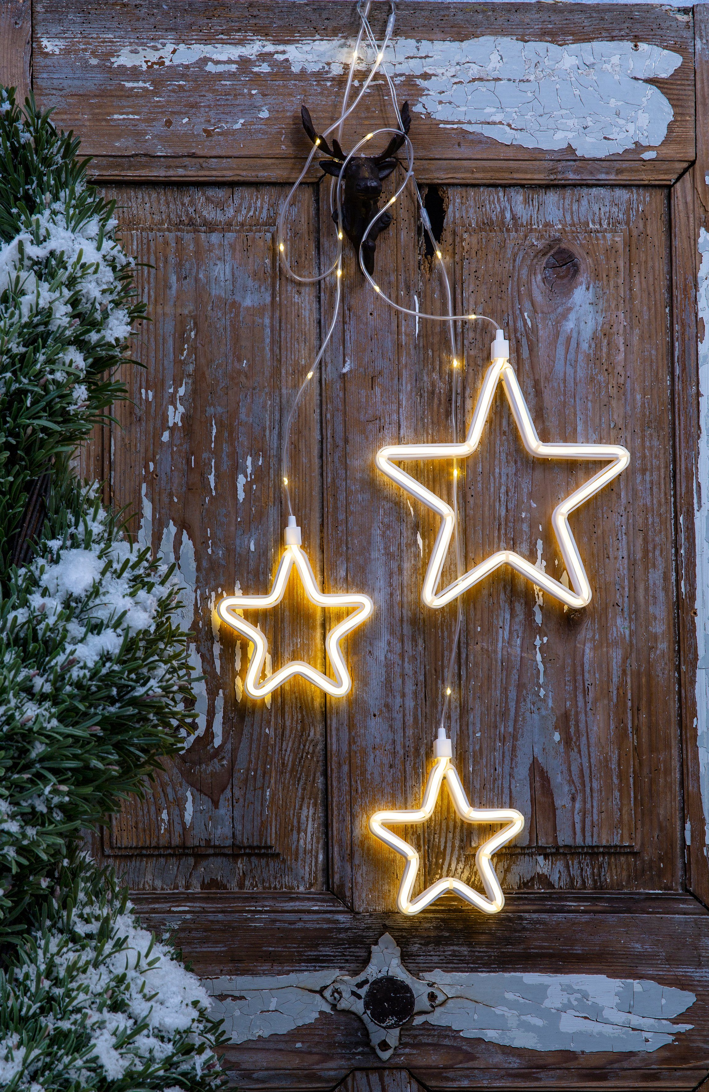 my home LED-Lichtervorhang Vinets, Weihnachtsstern, Weihnachtsdeko, günstig online kaufen