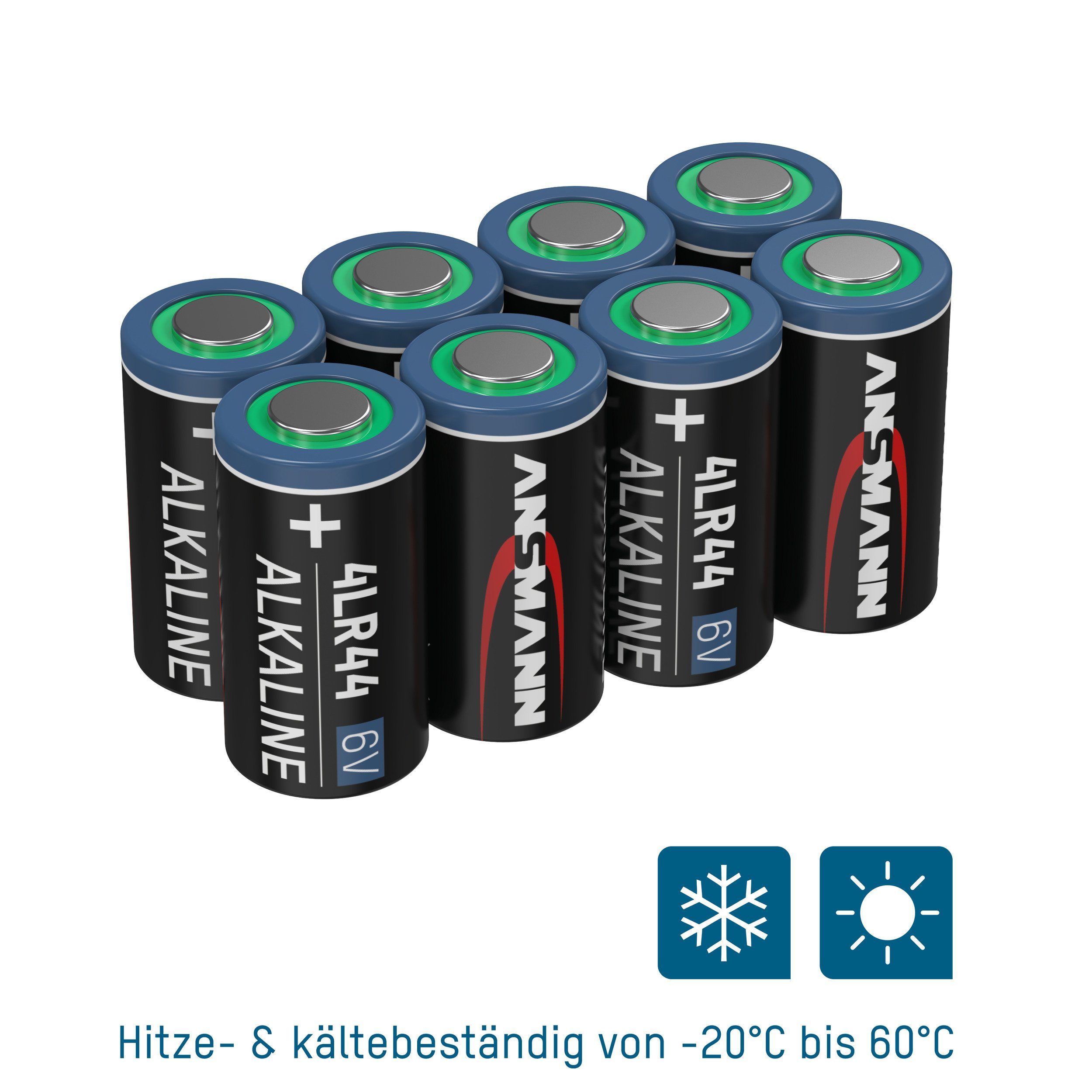 Batterie Pack Spezialbatterie 6V 8er Batterie 4LR44 Alkaline - ANSMANN®