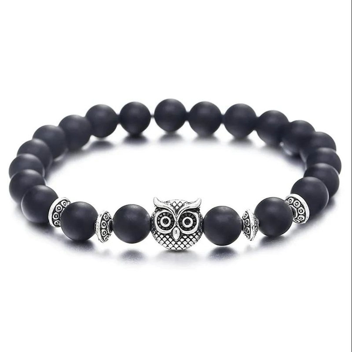 KARMA Perlenarmband Eule Braun, Weiß od. günstig online kaufen