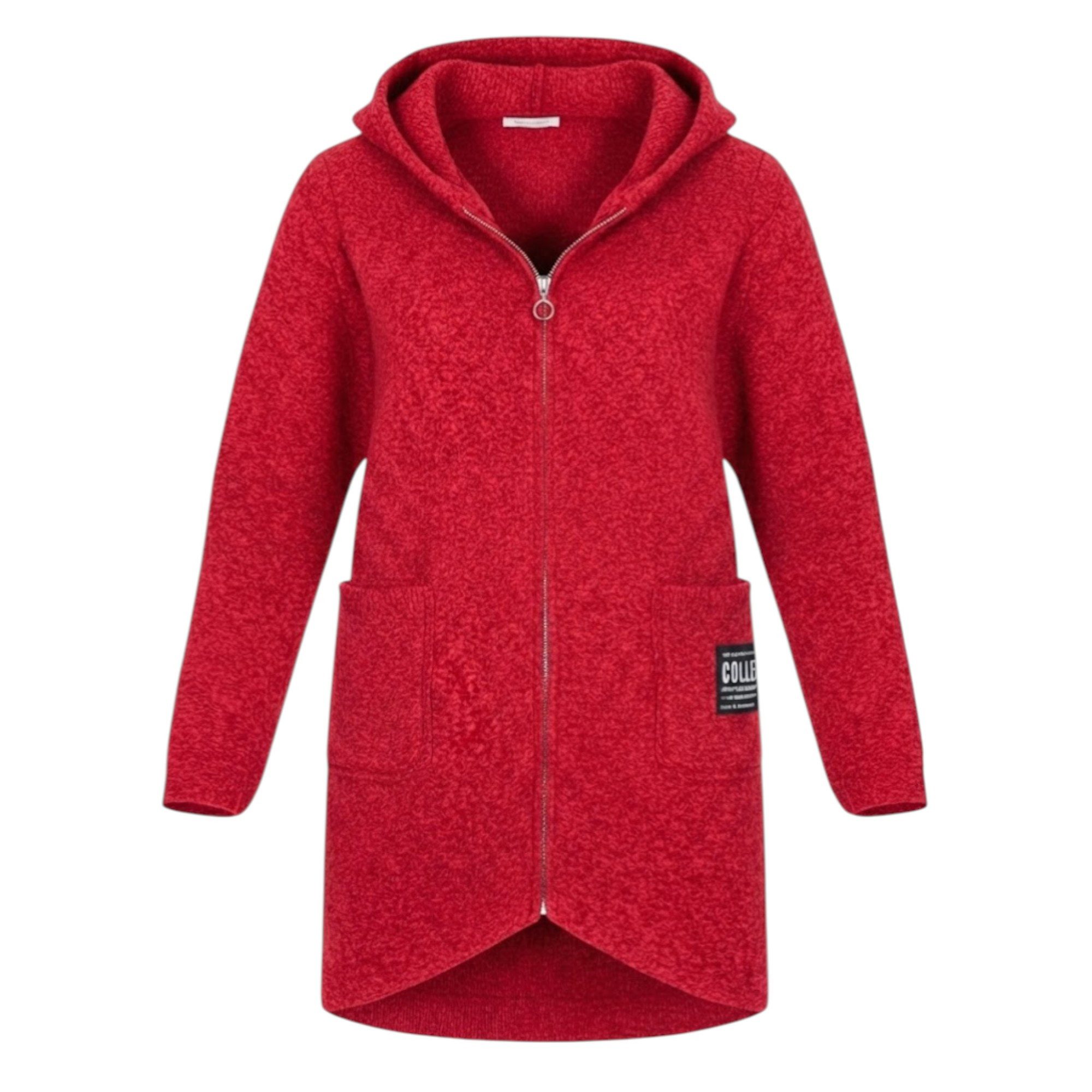 simaranda Bouclèjacke Damen Jacke 29503 38-44 Rot günstig online kaufen