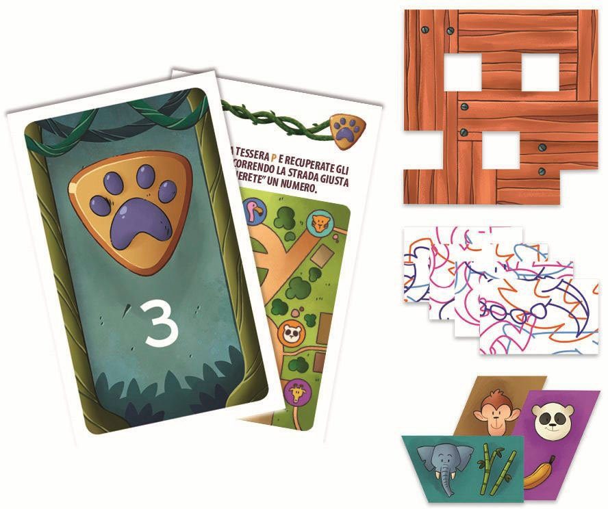 Clementoni® Spiel Galileo, Escape Game Junior Flucht aus dem Zoo, Detektivspiel, Made in Europe