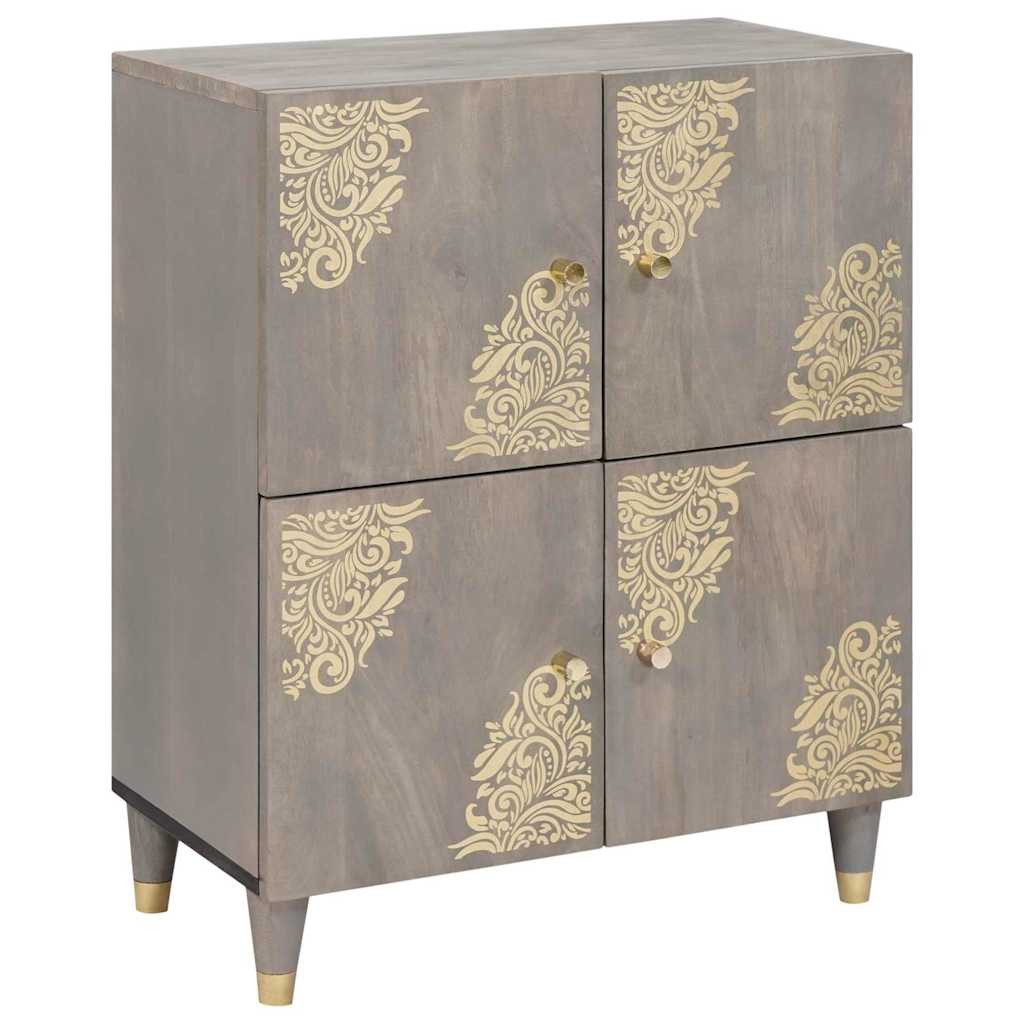 vidaXL Media-Regal Sideboard Grau und Gold günstig online kaufen
