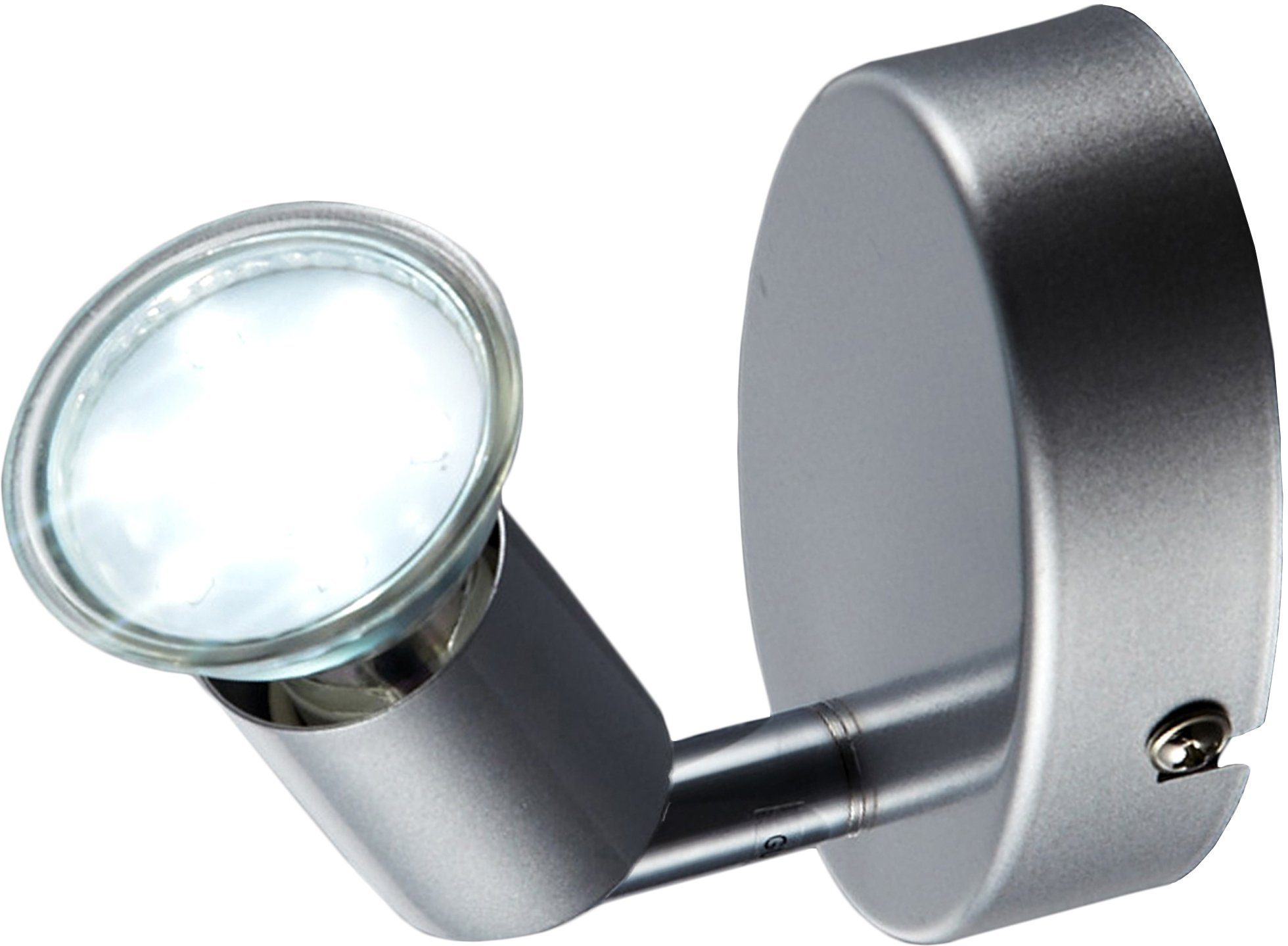 B.K.Licht LED Deckenleuchte, LED wechselbar, schwenkbar GU10 Wohnzimmer Leuchte Decken-Spot Warmweiß, Metall LED Deckenlampe