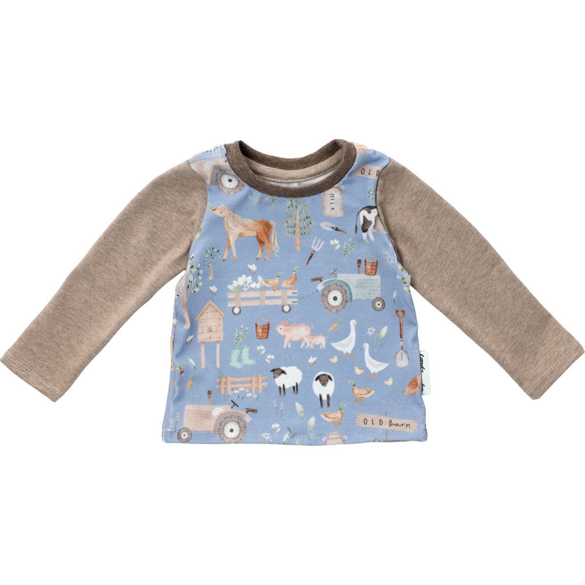 Land-Juwelen Langarmshirt Handmade Bauernhof Unisex Kinder Pullover, Sweatshirt, Pulli, Shirt, Longsleeve