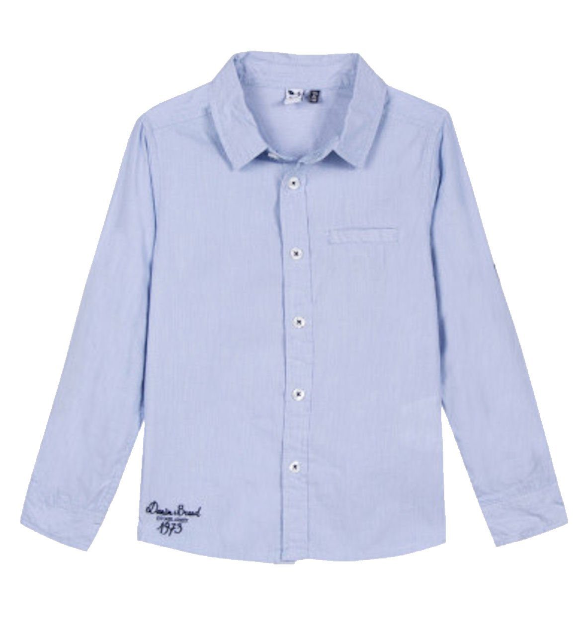 3 Pommes Langarmhemd Hemd Langarm 3 Pommes Jungen Langarmhemd hellblau (1-tlg., kein Set)