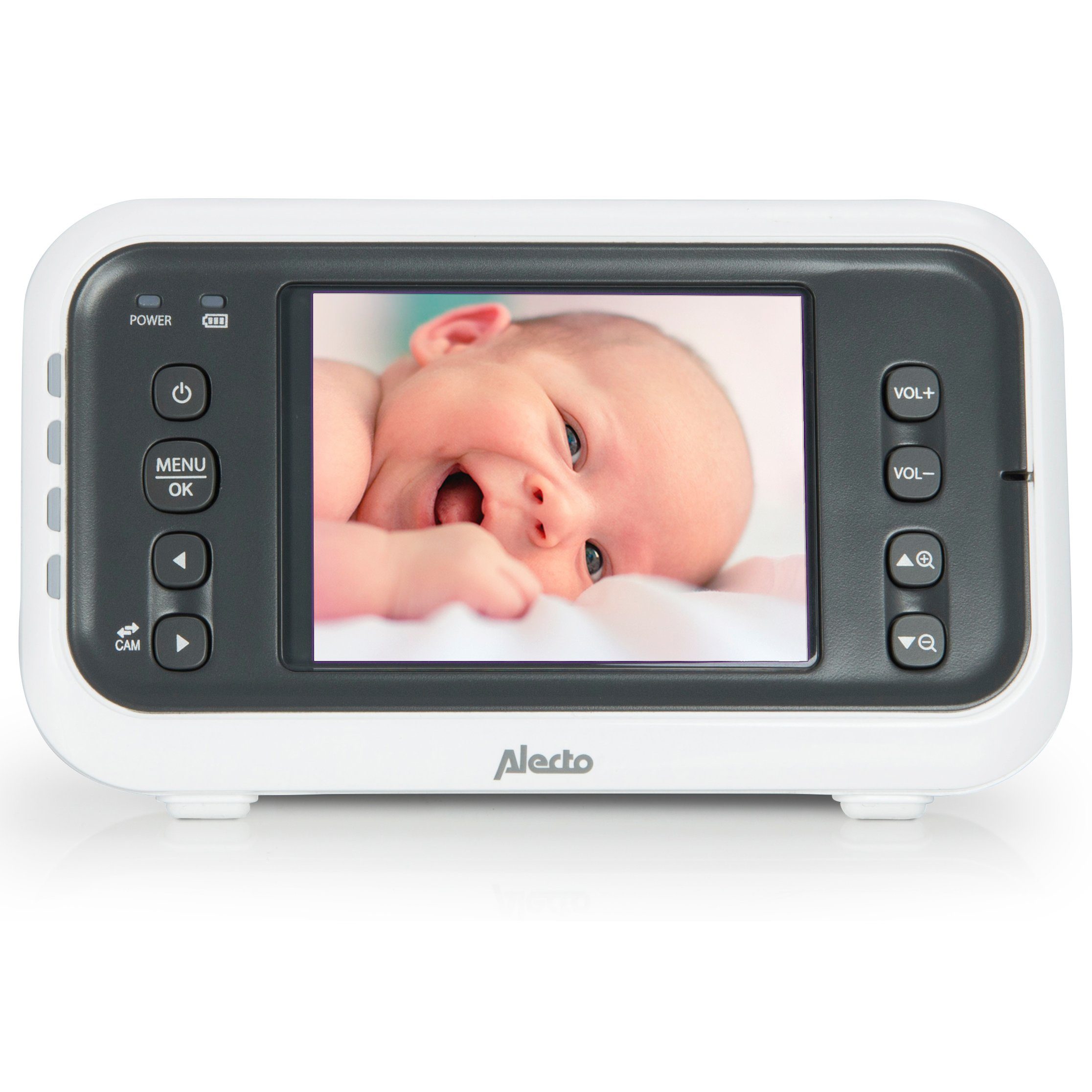 und Video-Babyphone 1-tlg., Kamera Babyphone 2.4"-Farbdisplay Alecto DVM-77, mit