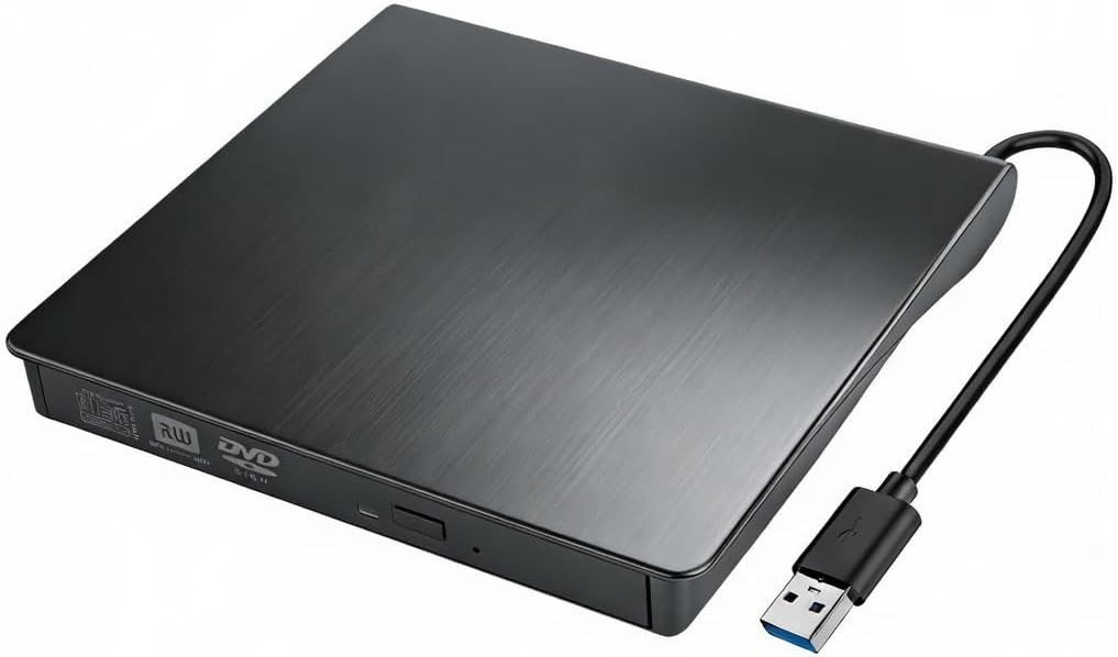 FELIXLEO Externes DVD Laufwerk USB 3.0 CD DVD RW Brenner Plug Play DVD-Brenner