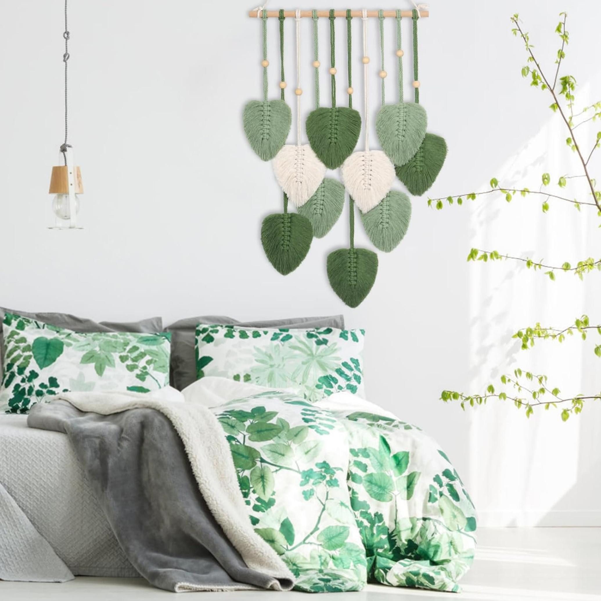 Agger Hängedekoration 40 × 90 cm Wandbehang im Boho-Stil, Makramee – Bild 3 von 5