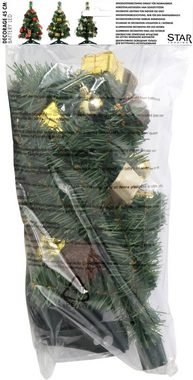 Best Season Künstlicher Weihnachtsbaum Star 601-05, LED-Tannenbaum"Decorage", circa" 45 cm, Plastik, Gold, 2.4 x 2.4 x 4.5 cm