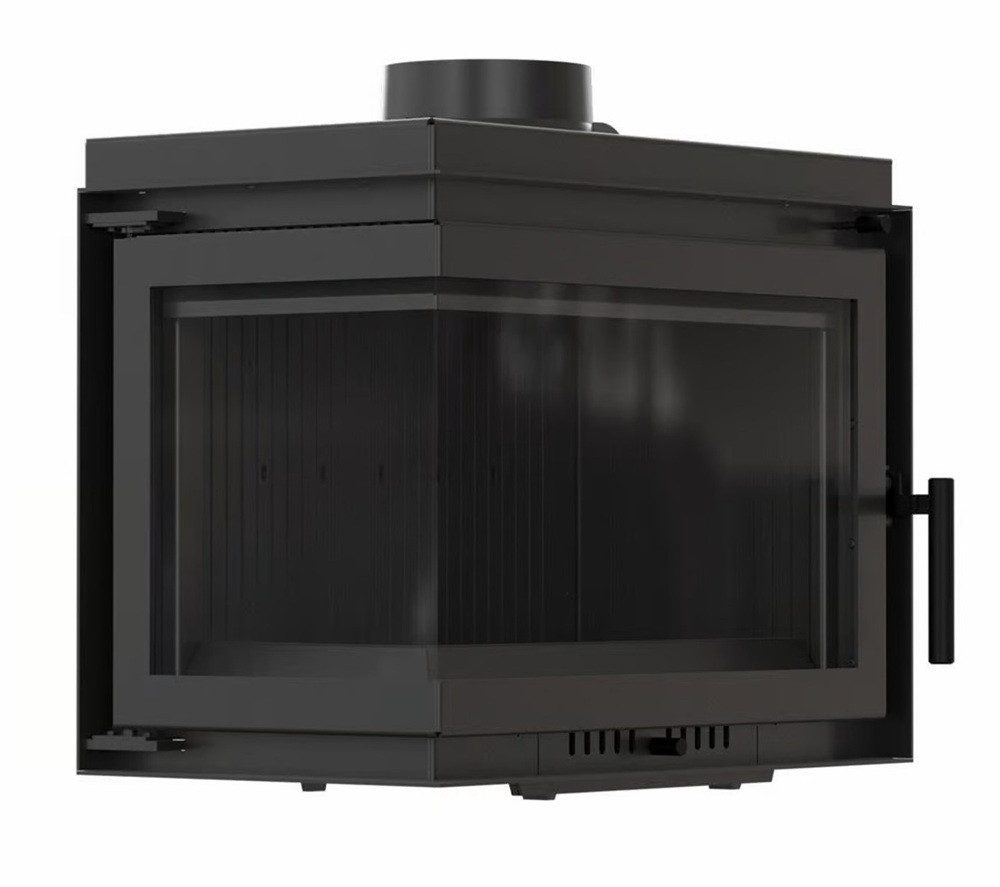 ILDNORD Kamineinsätze Eck-Kamineinsatz BERGEN, Seitenglas links, 8,0 kW