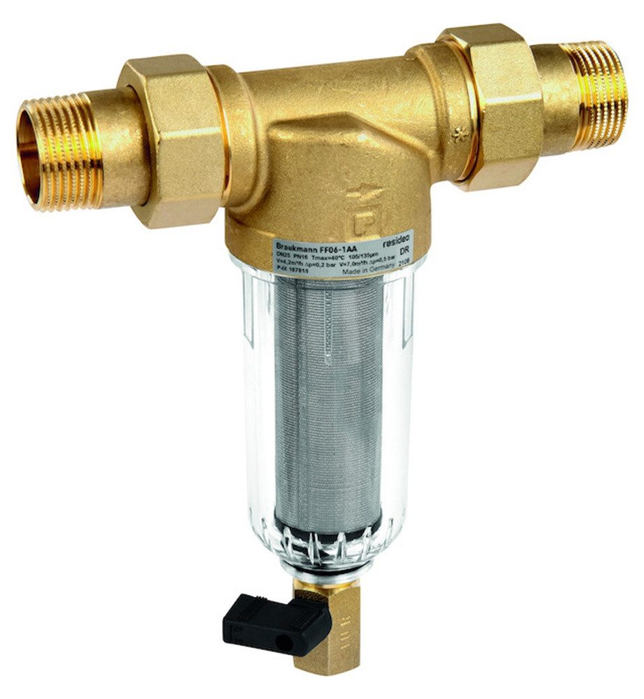 Resideo Wasserfilter RESIDEO Feinfilter MiniPlus-FF FF06 Messing AA, 1/2 "