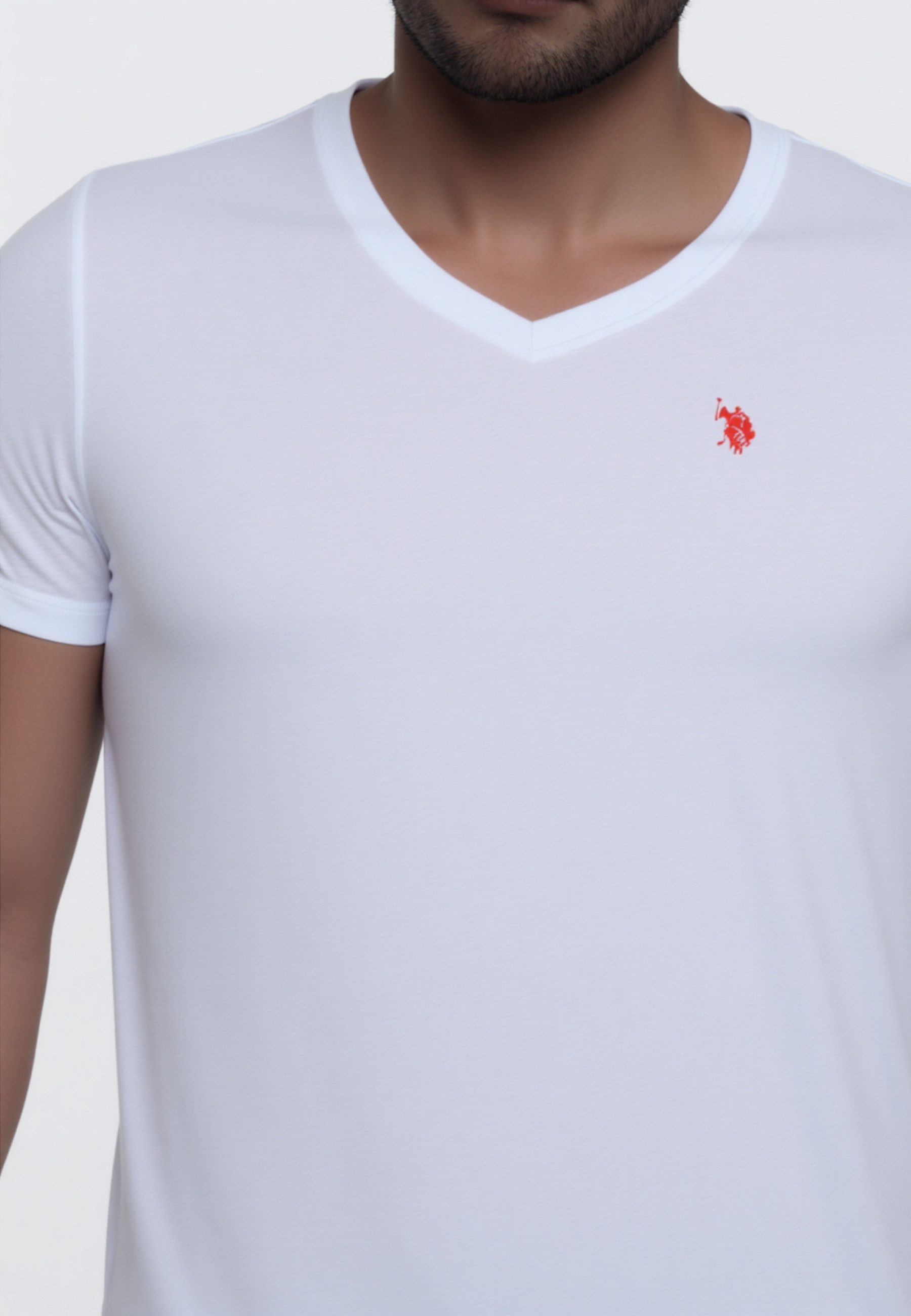 U.S. Polo Assn. T-Shirt T-Shirt 2 Pack Shortsleeve V-Neck (2-tlg., 2)