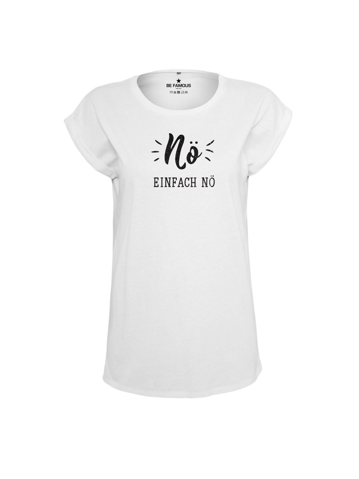 Be Famous Print-Shirt Classic Roll Up günstig online kaufen