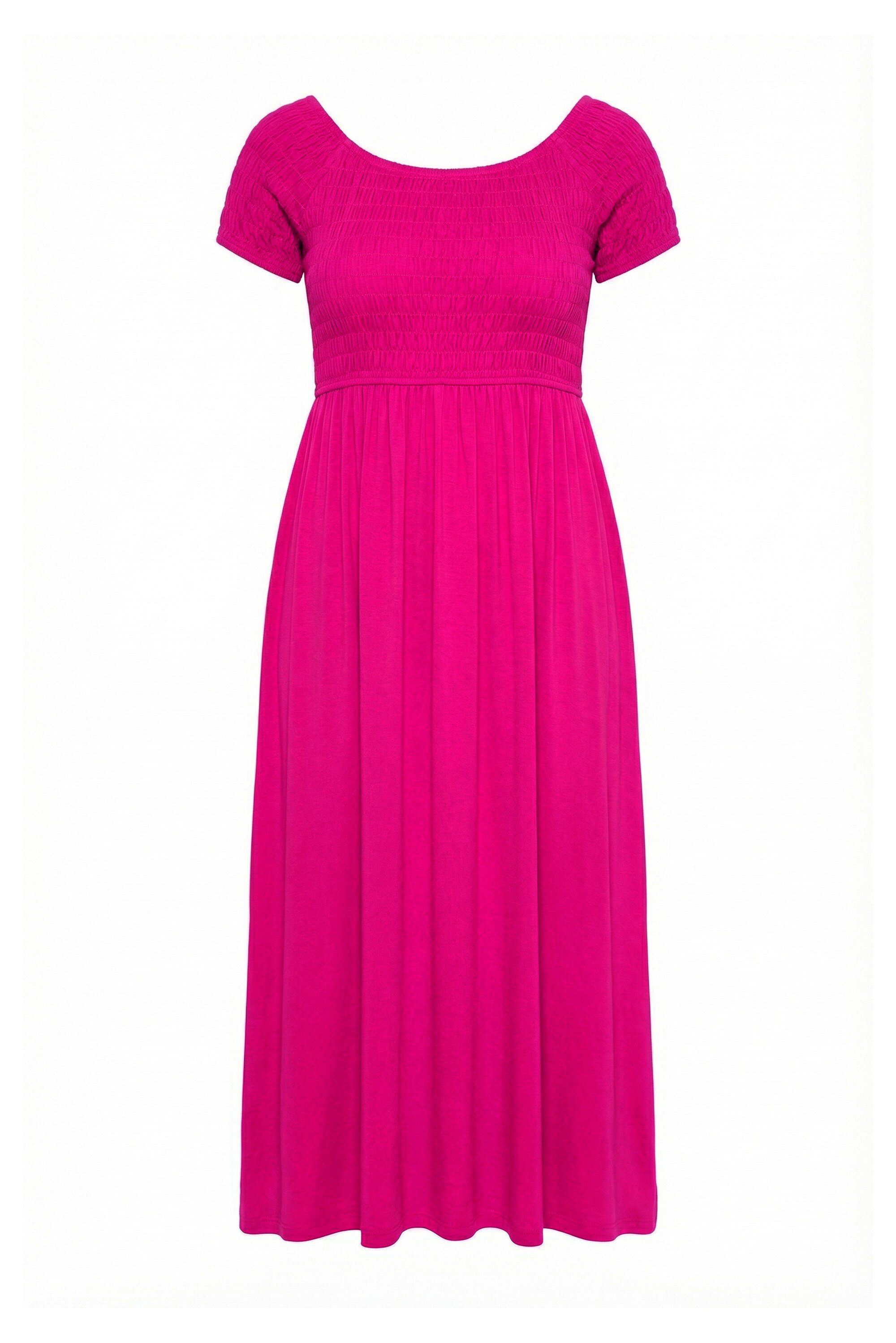 Angel of Style Maxikleid Maxikleid A-Linie Jersey gesmokte Büste