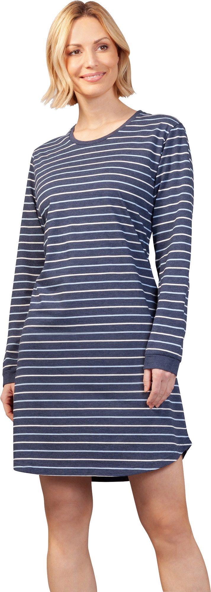Hajo Nachthemd Damen-Nachthemd Single-Jersey Streifen günstig online kaufen