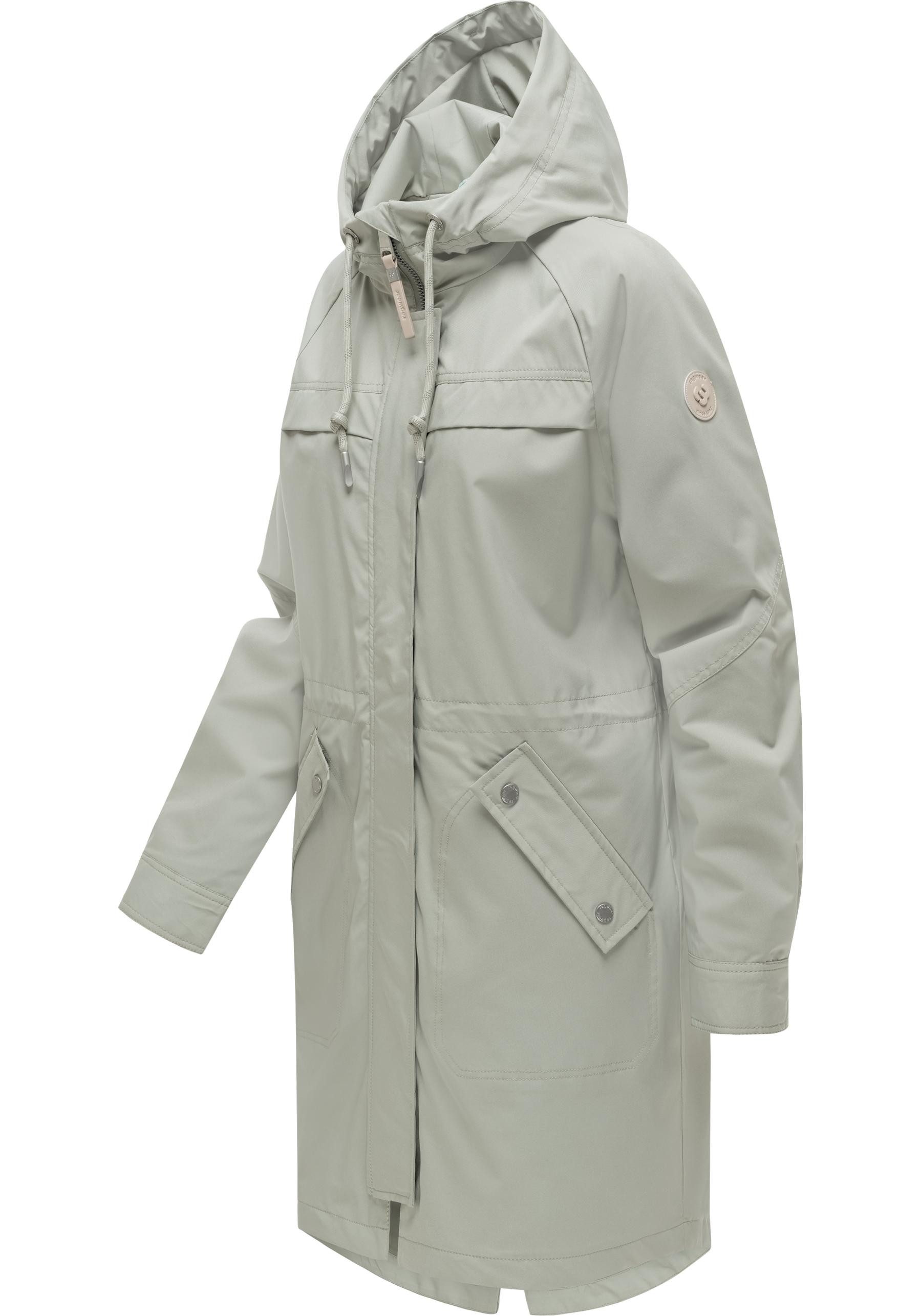 Ragwear Regenmantel Ximenna wasserdichter und atmungsaktiver Damen Übergangsparka
