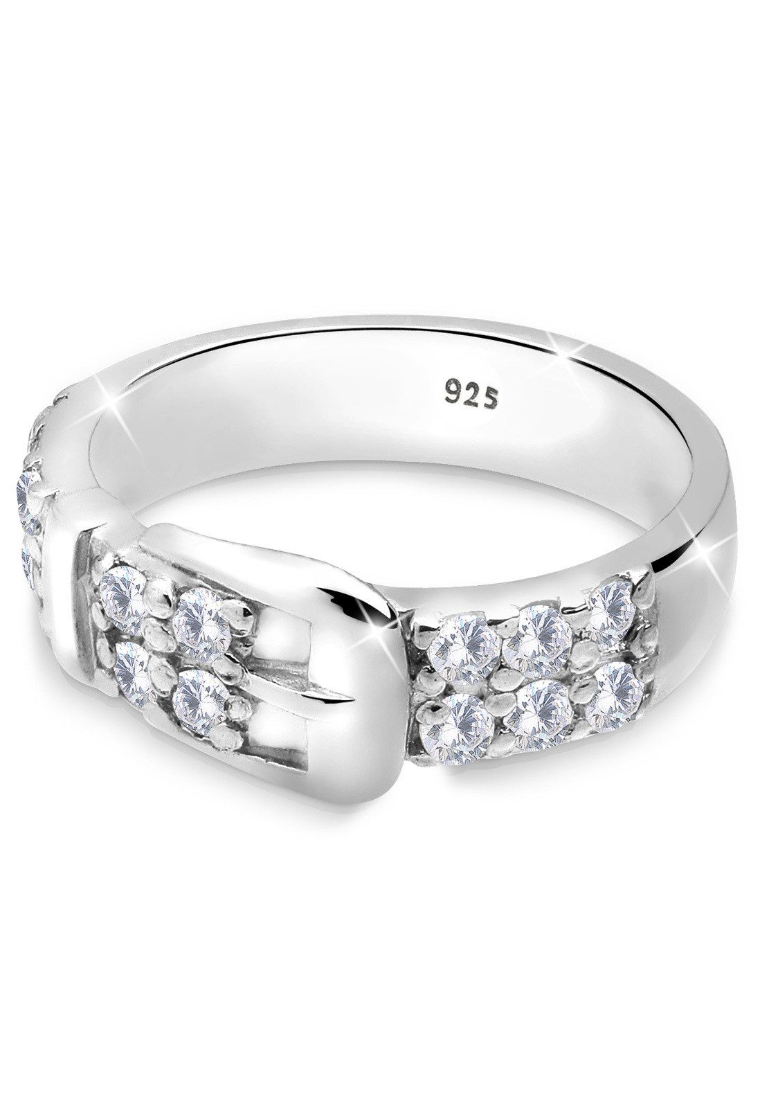 Elli Fingerring Gürtel Basic Zirkonia 925 günstig online kaufen