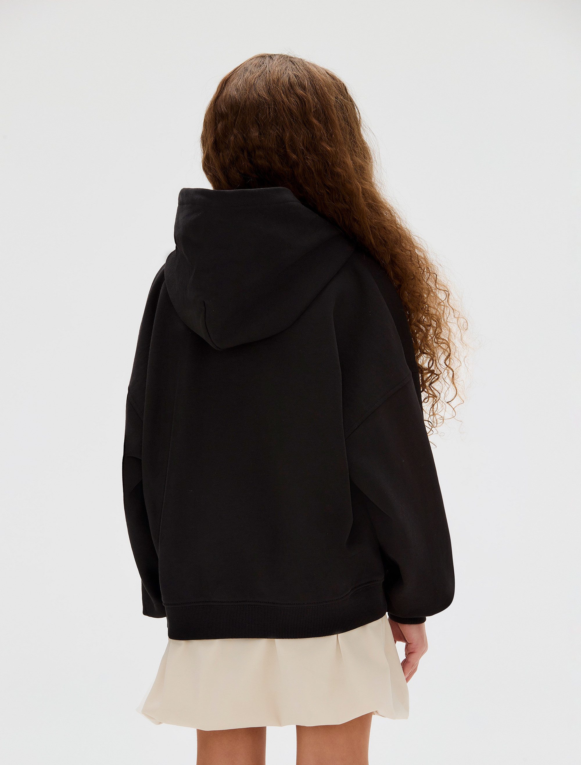 Calvin Klein Jeans Kapuzensweatshirt PEARL SIGNATURE TERRY HOODIE für Kinder bis 16 Jahre, mit großem Druck – Bild 2 von 5