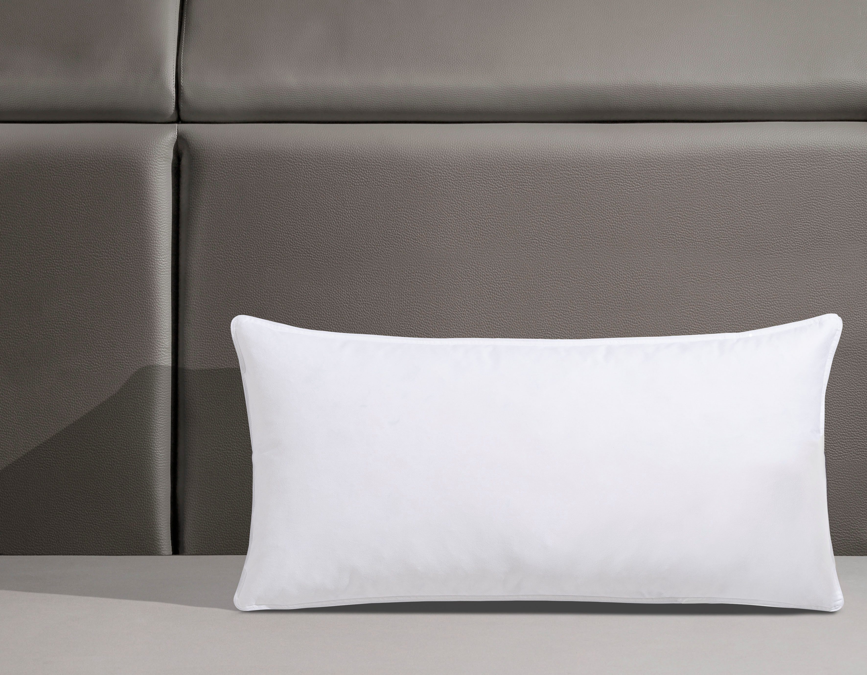 OTTO home Federkopfkissen Köniz, Kopkissen 40x80 cm, 80x80 cm, Füllung: 85% Federn, 15% Daunen, Bezug: 100% Baumwolle, Bauchschläfer, Rückenschläfer, Seitenschläfer, Kissen, Made in Germany, allergikerfreundlich, Made in Green