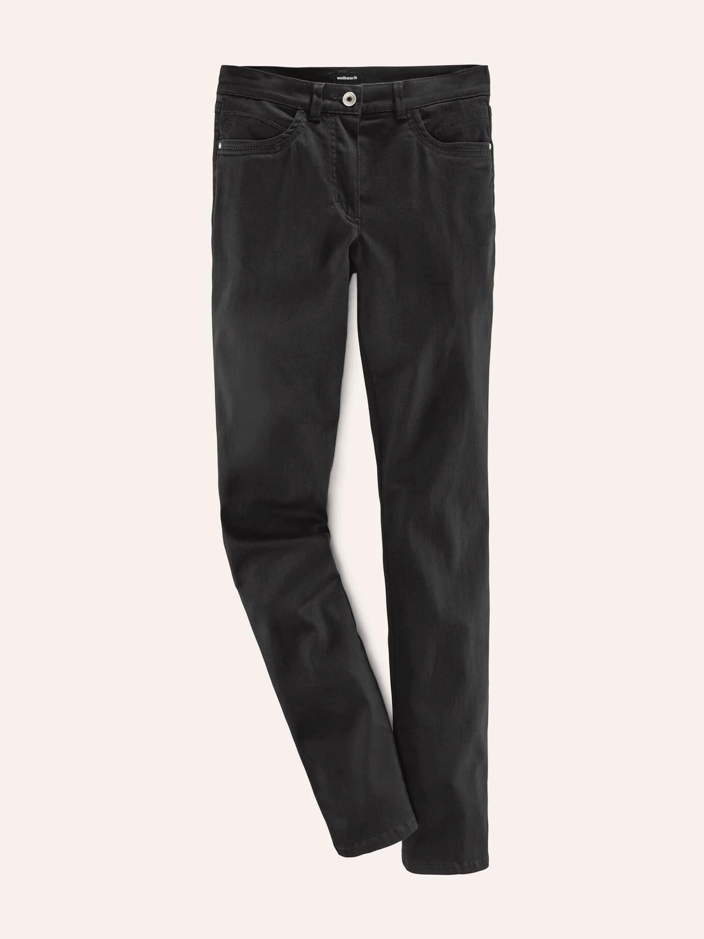 Walbusch Stoffhose Damen Extraglatt Baumwollhose Regular Fit bügelfrei Atmungsaktiv und softer Griff, dehnbarer Comfort-Bund, 2 Gesäßtaschen