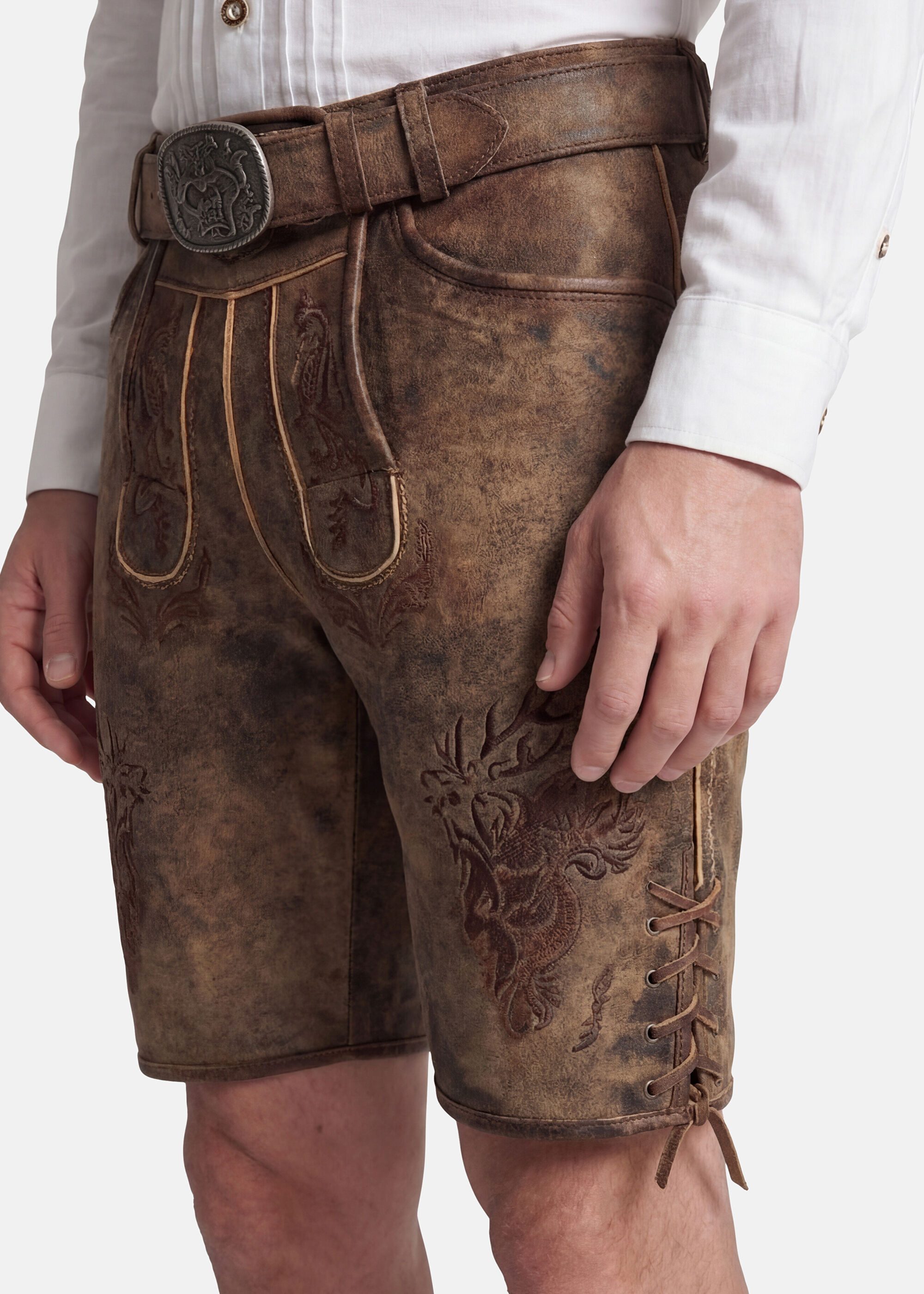 Spieth & Wensky Shorts Marc mit Gürtel