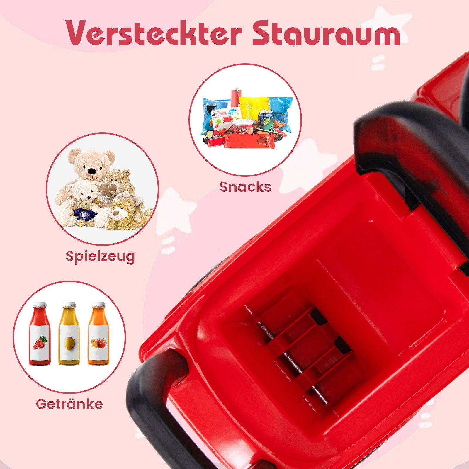 COSTWAY Rutscherauto, Mercedes Benz Schiebeauto mit Musik & Hupe