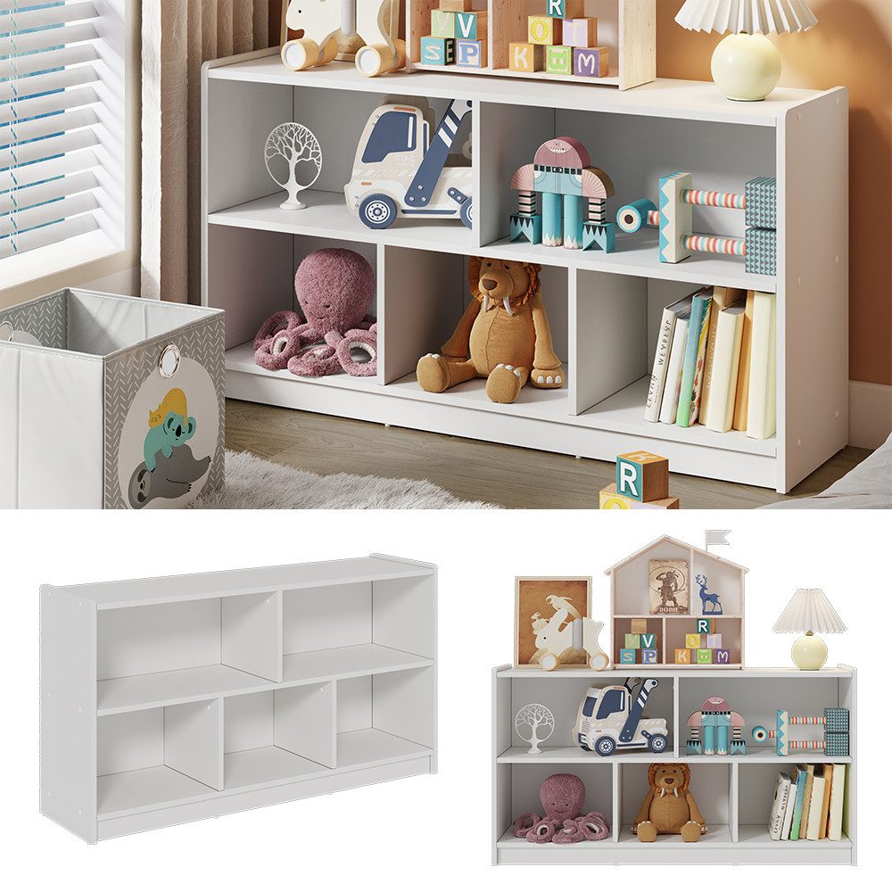 Vicco Bücherregal Conny, Weiß, 112 x 60.5 cm günstig online kaufen