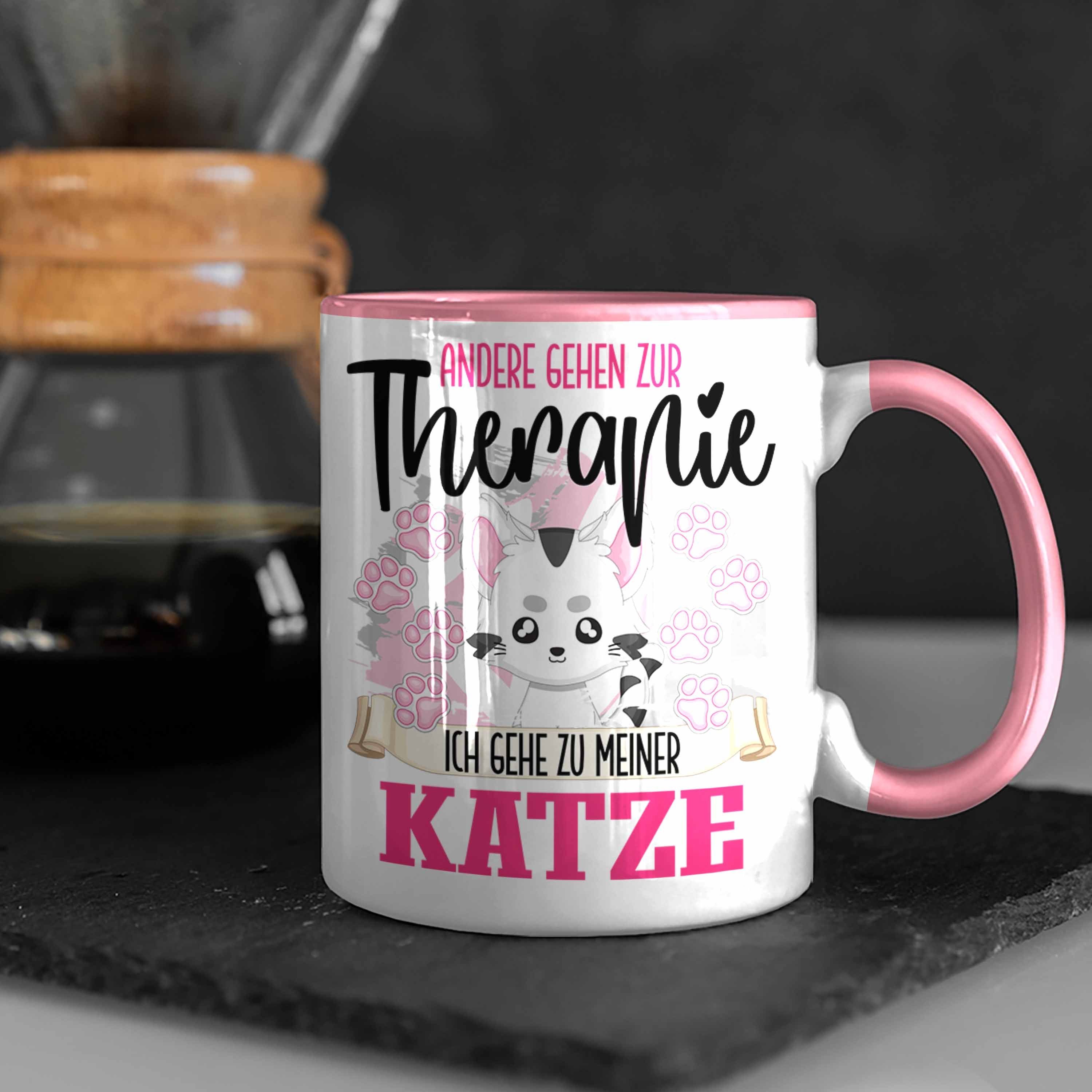 Geschenk Tasse Katze Trendation Tasse Katzenbesitzerin für Katzen Rosa - Trendation Mama The